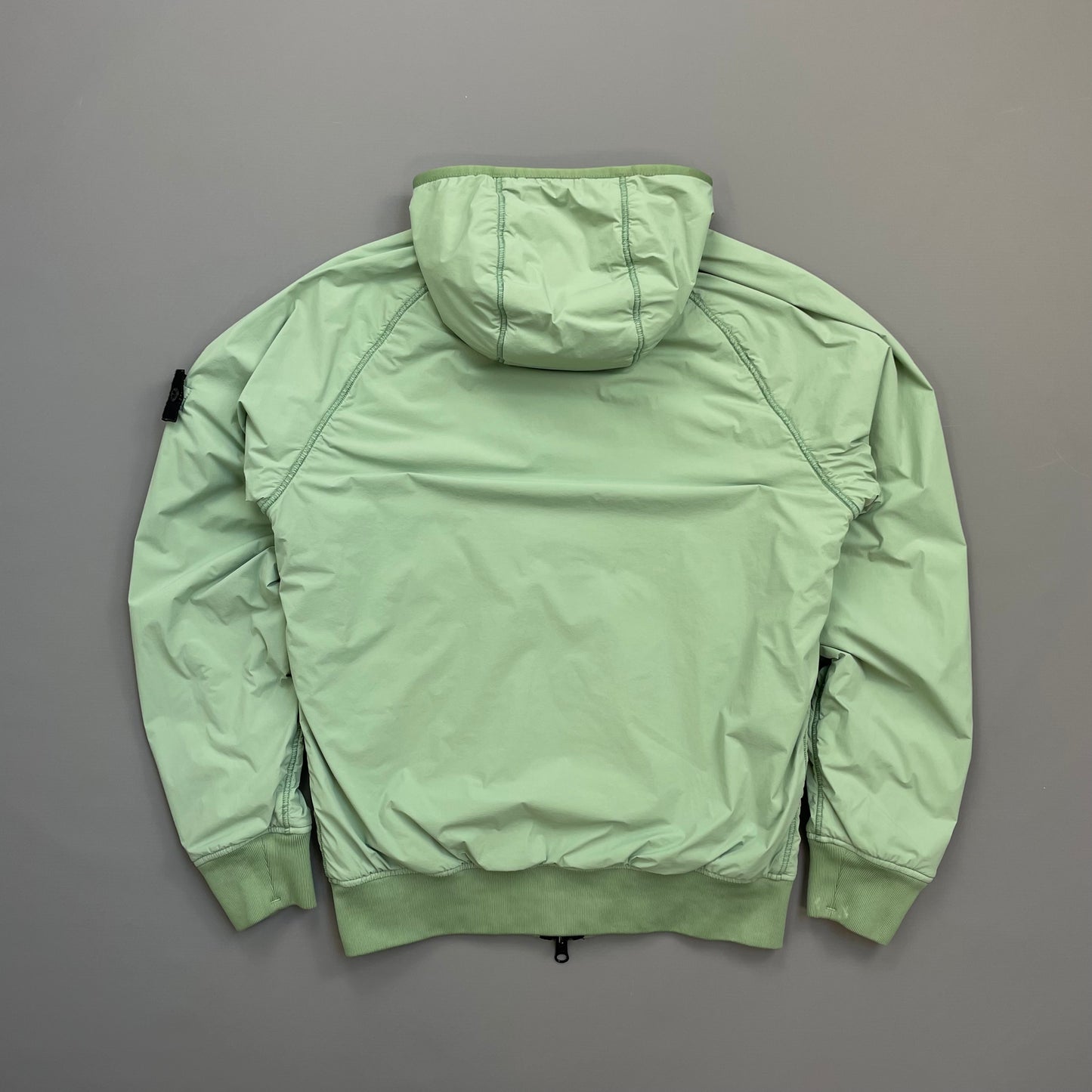 Stone Island Mint Green AW22 Comfort Tech Composite Reversible Polartec Hooded Jacket