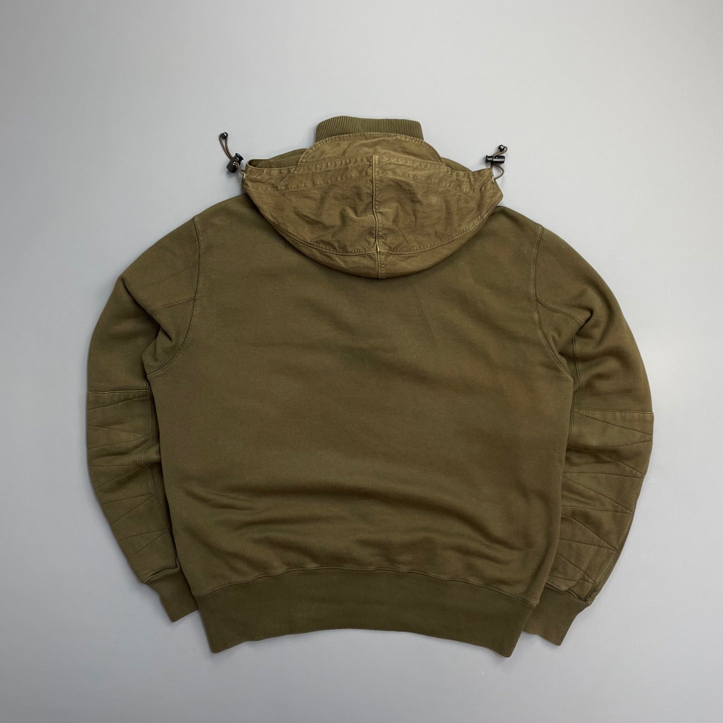 C.P. Company Khaki AW08 Detachable Hood Button & Zip Collar Technical Jumper