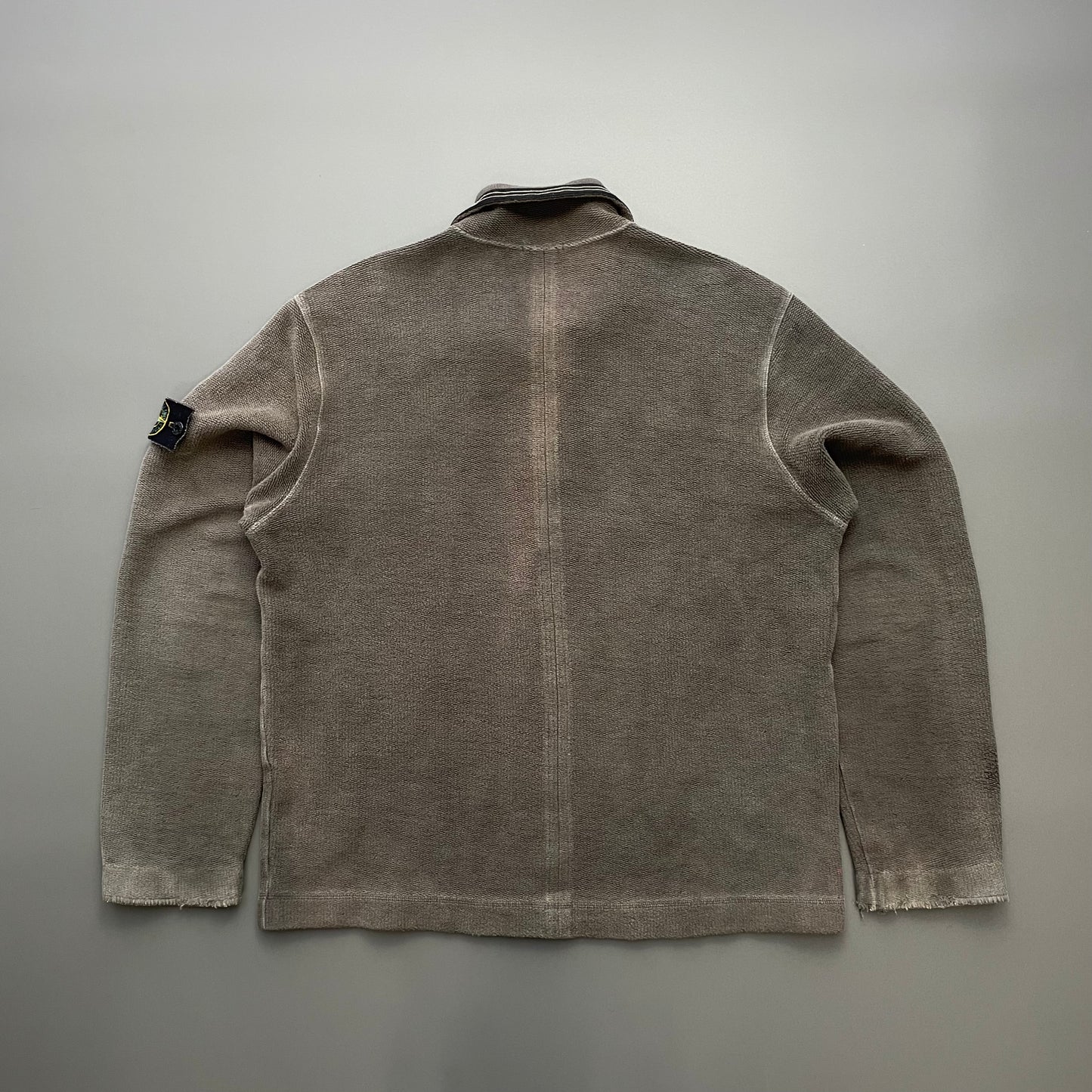 Stone Island Brown AW03 Half Zip Fleece Jumper