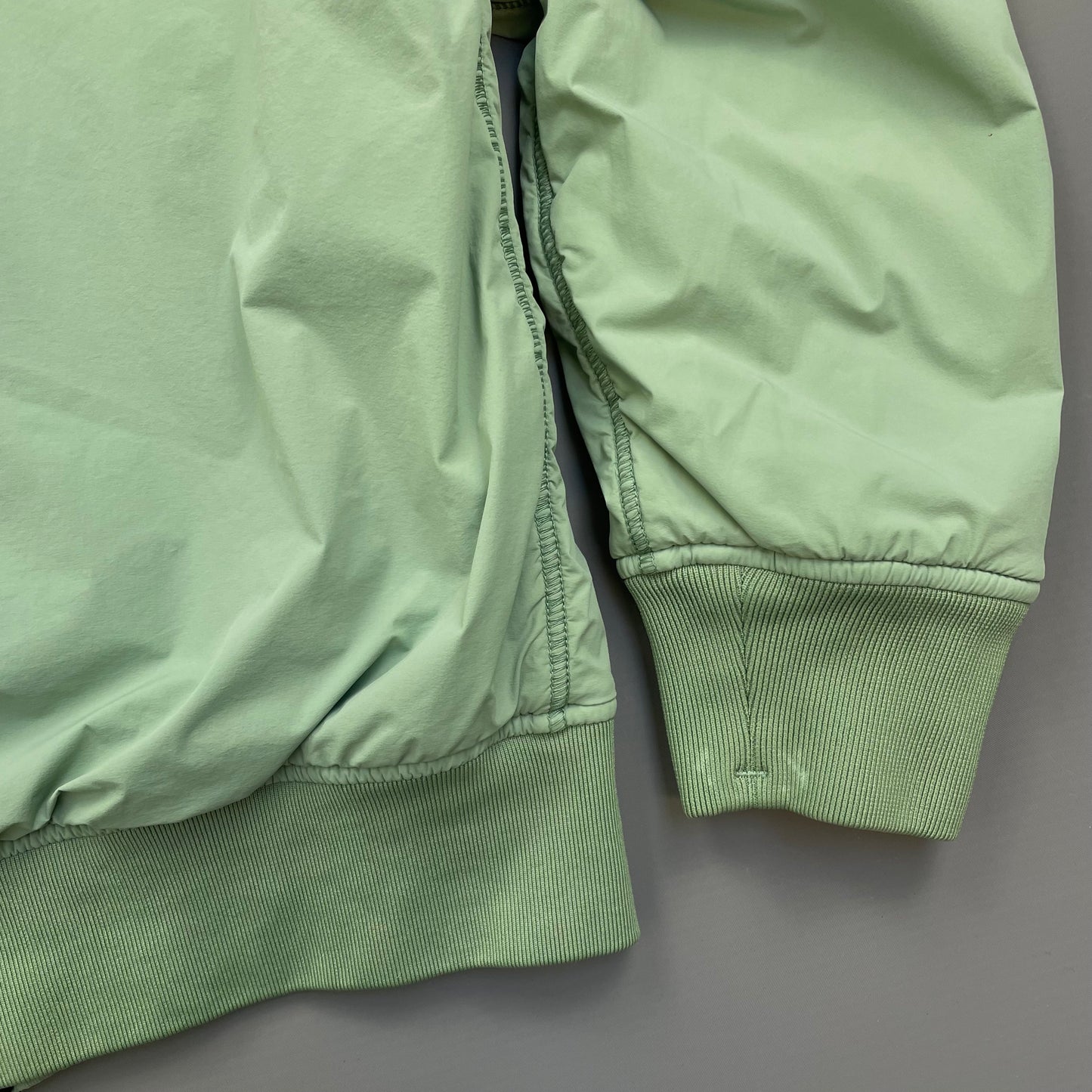 Stone Island Mint Green AW22 Comfort Tech Composite Reversible Polartec Hooded Jacket