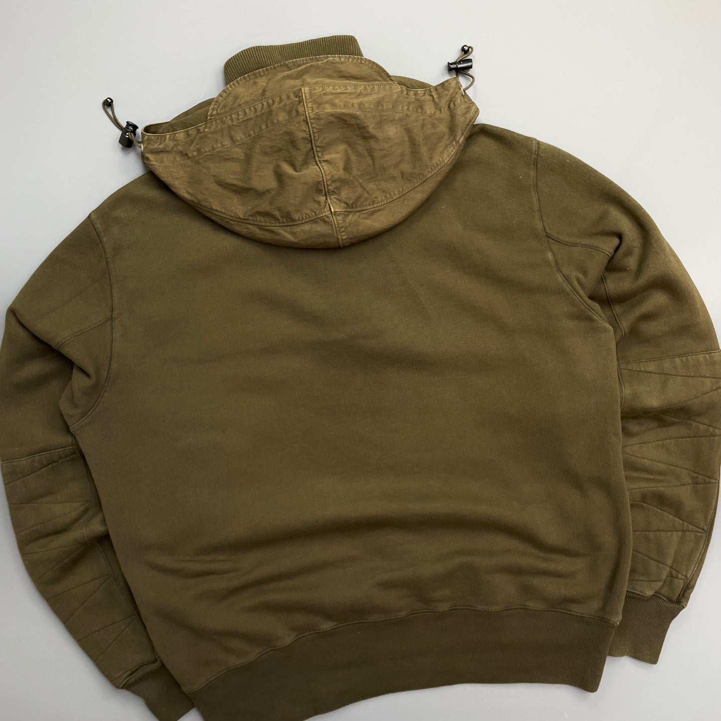 C.P. Company Khaki AW08 Detachable Hood Button & Zip Collar Technical Jumper