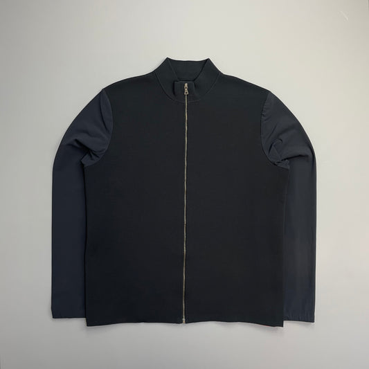 Prada Sport Navy SS00 Lightweight Zip-Through Nylon Panelled Jacket
