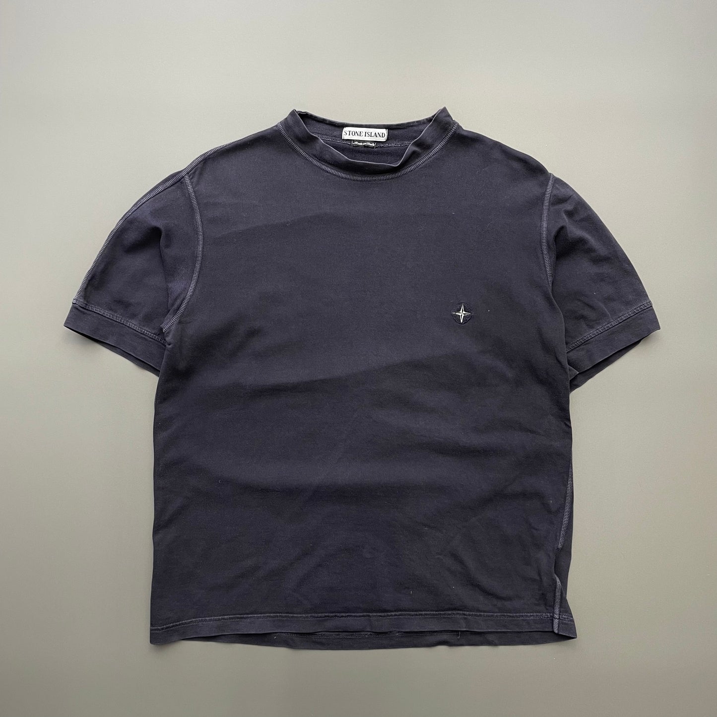Stone Island Navy SS00 Shoulder Panel Emblem Tee