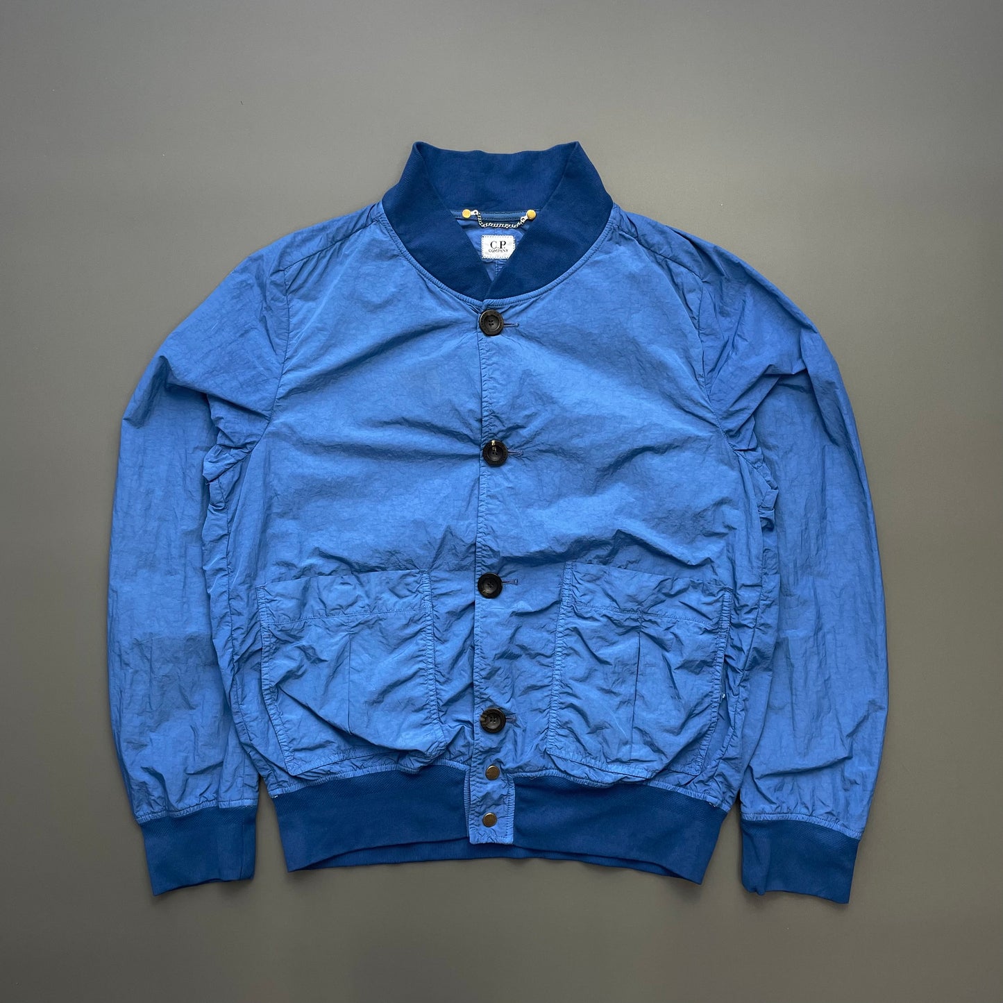 C.P. Company Blue SS10 Lightweight Nylon Bomber Jacket