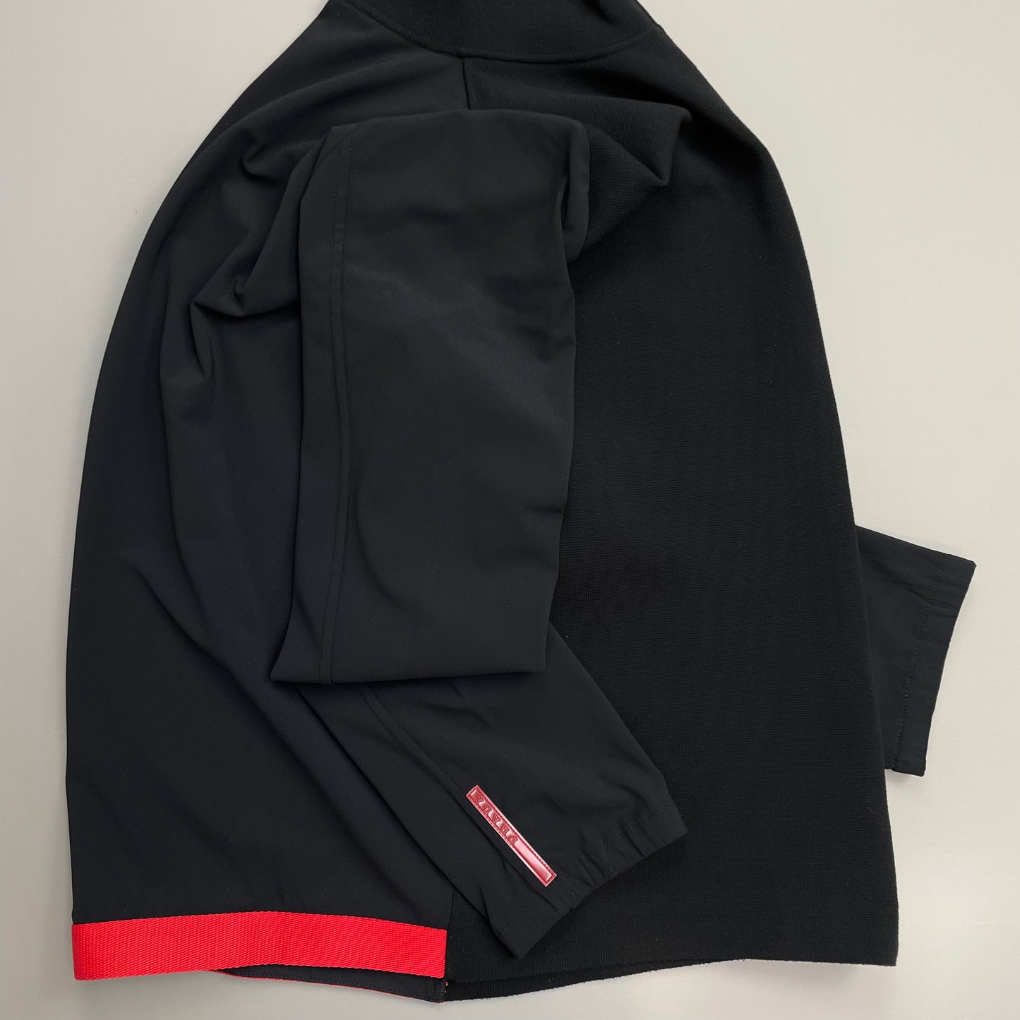 Prada Sport Navy SS00 Lightweight Zip-Through Nylon Panelled Jacket