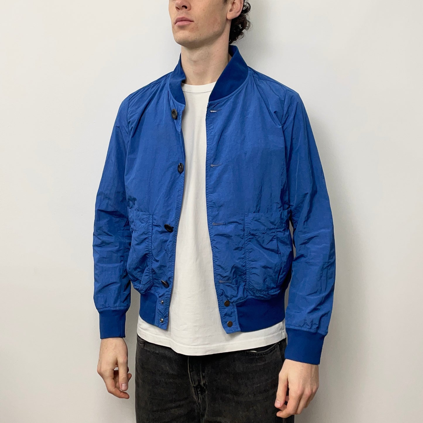 C.P. Company Blue SS10 Lightweight Nylon Bomber Jacket