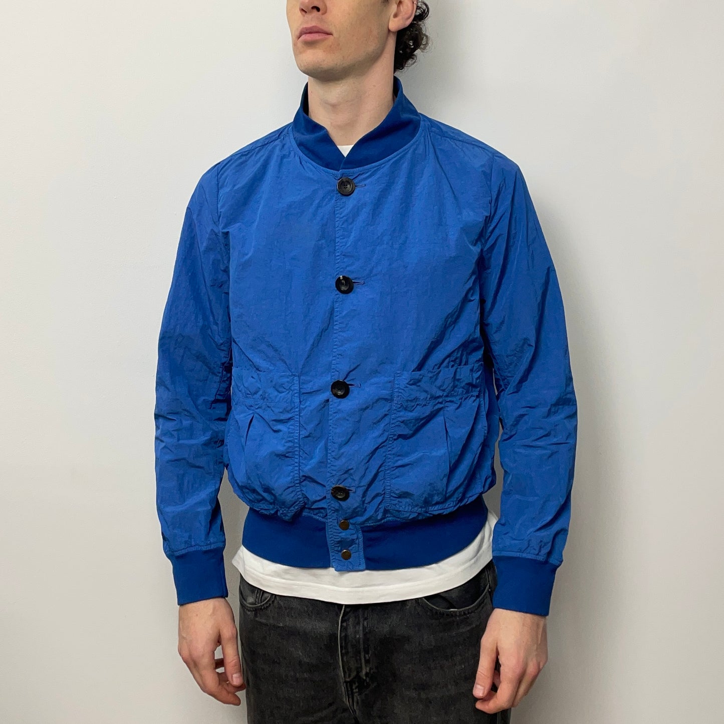 C.P. Company Blue SS10 Lightweight Nylon Bomber Jacket