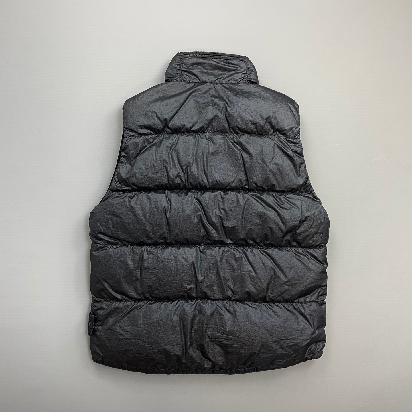 Stone Island Navy & Black AW11 Two-Tone Nylon Garment Dyed 26GR X SQM Down Filled Gilet Vest