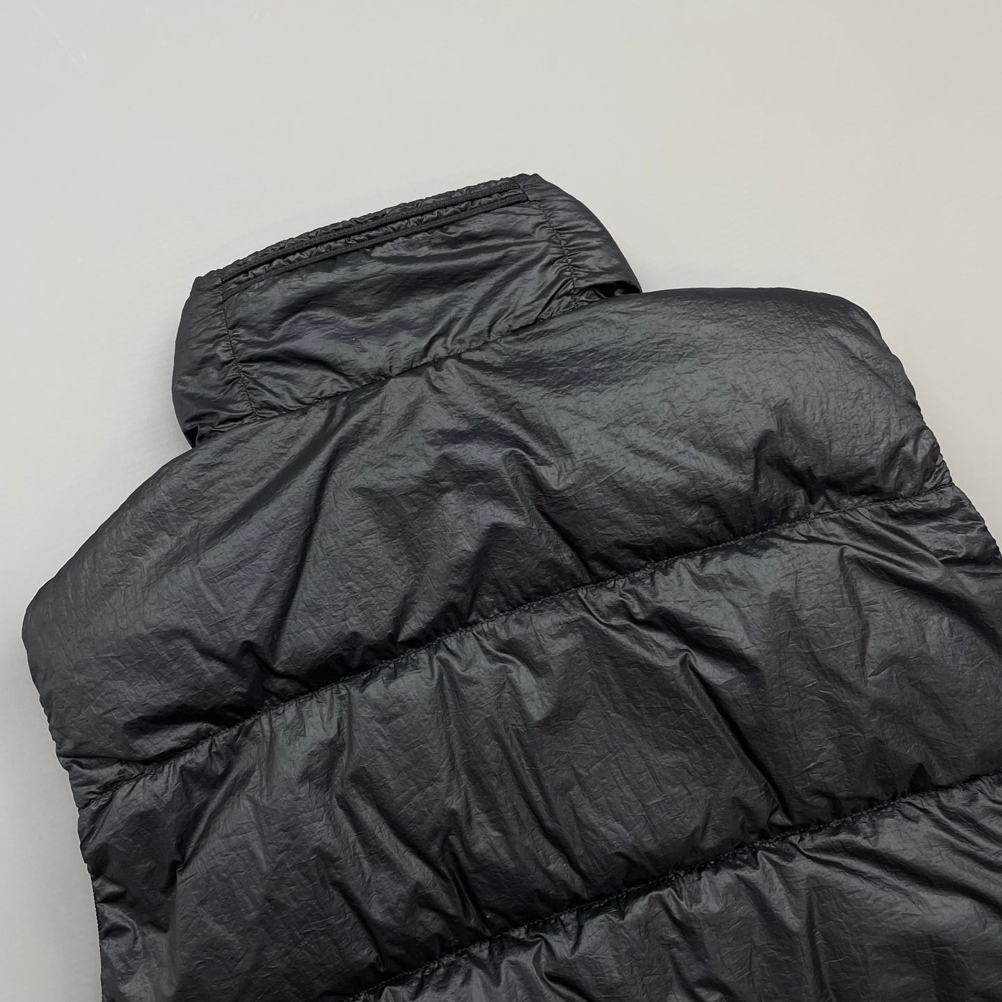 Stone Island Navy & Black AW11 Two-Tone Nylon Garment Dyed 26GR X SQM Down Filled Gilet Vest