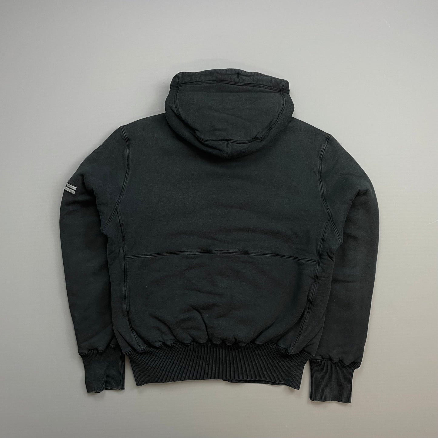 Stone Island Denims Black AW07 Fleece Lined Hooded Jacket