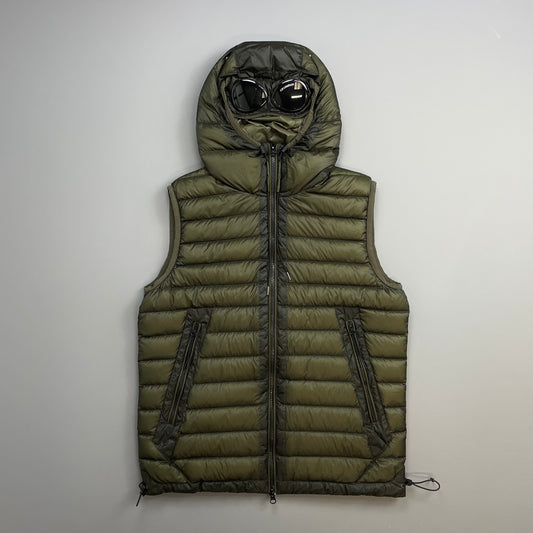 C.P. Company Khaki Green DD Shell Goggle Gilet Vest