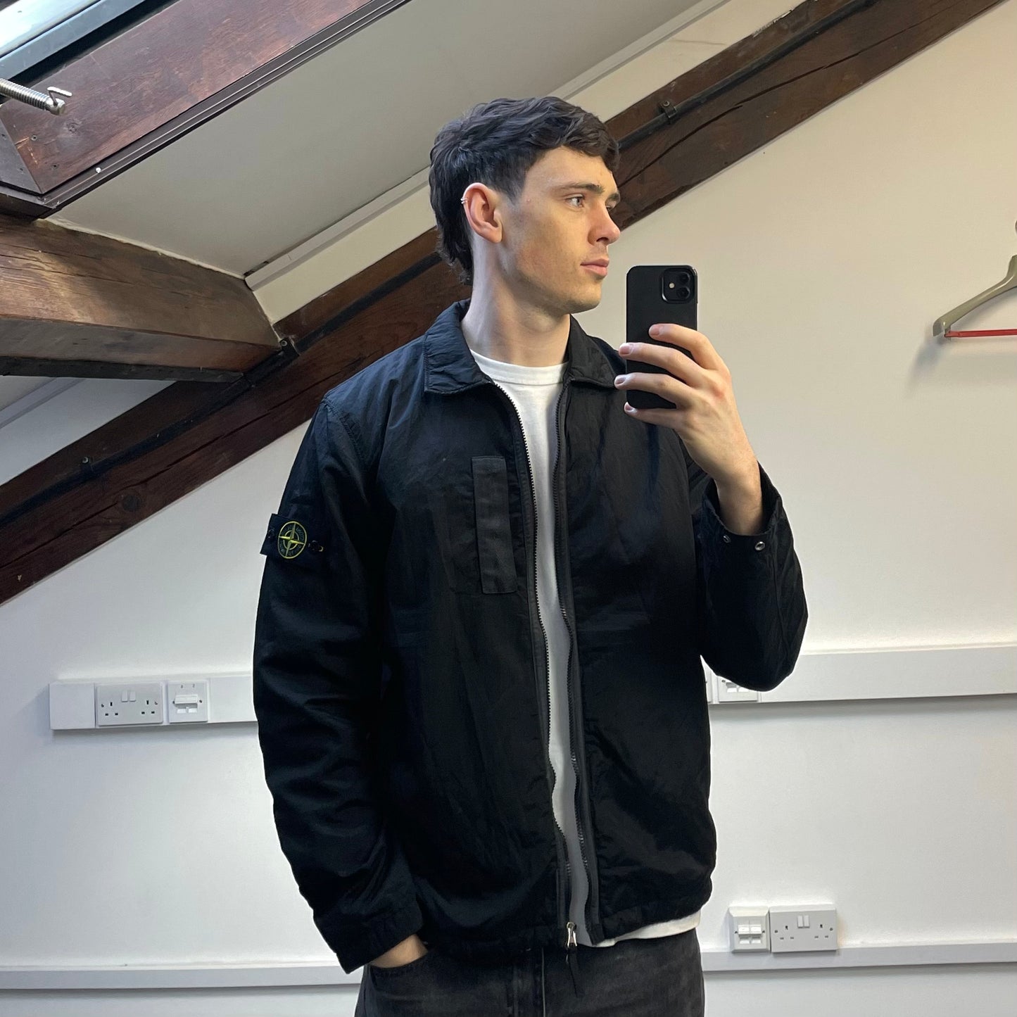 Stone Island Black AW22 Nylon Metal Econyl Primaloft TC Overshirt Jacket - BNWT