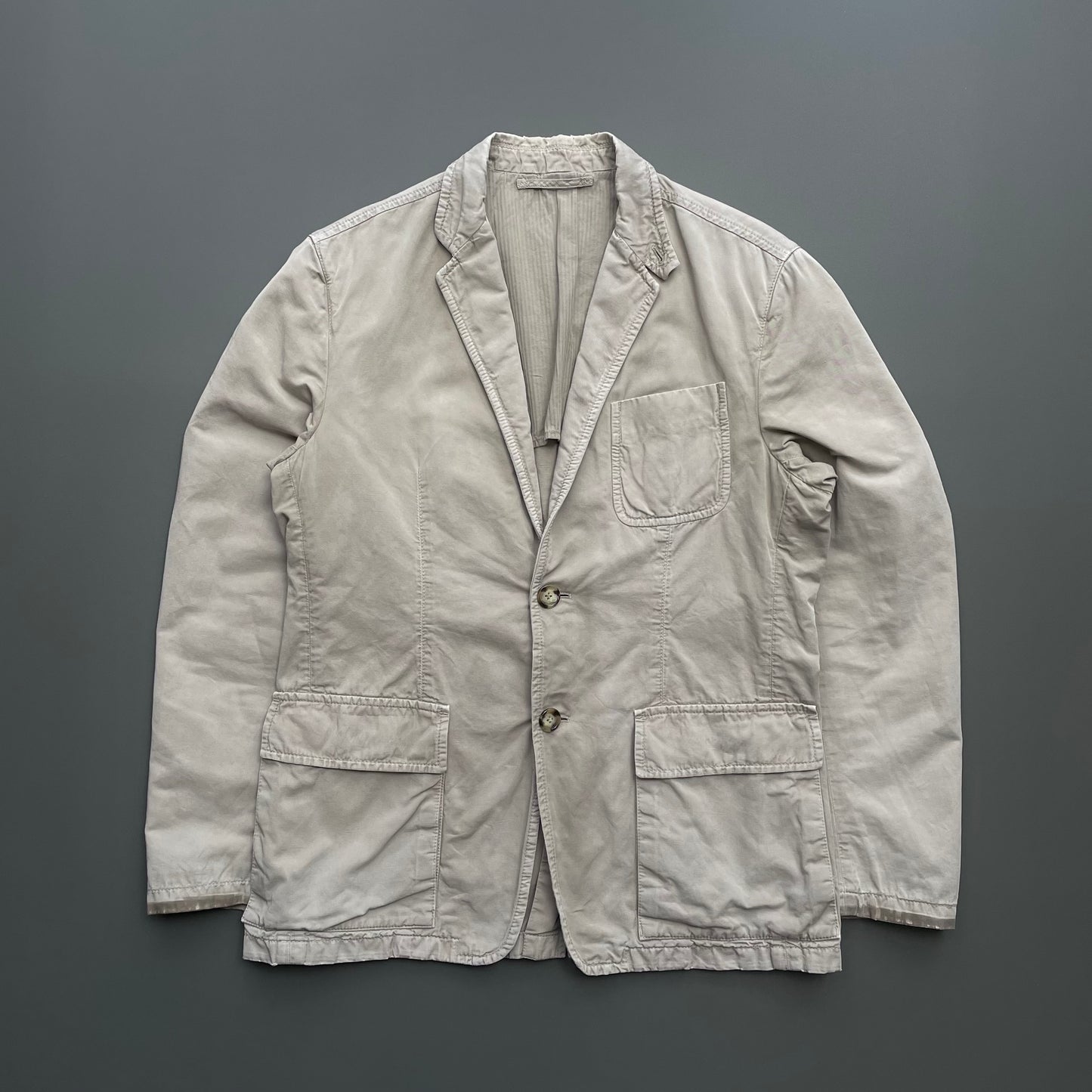 Prada Sport Grey 2006 Linen Blend Blazer