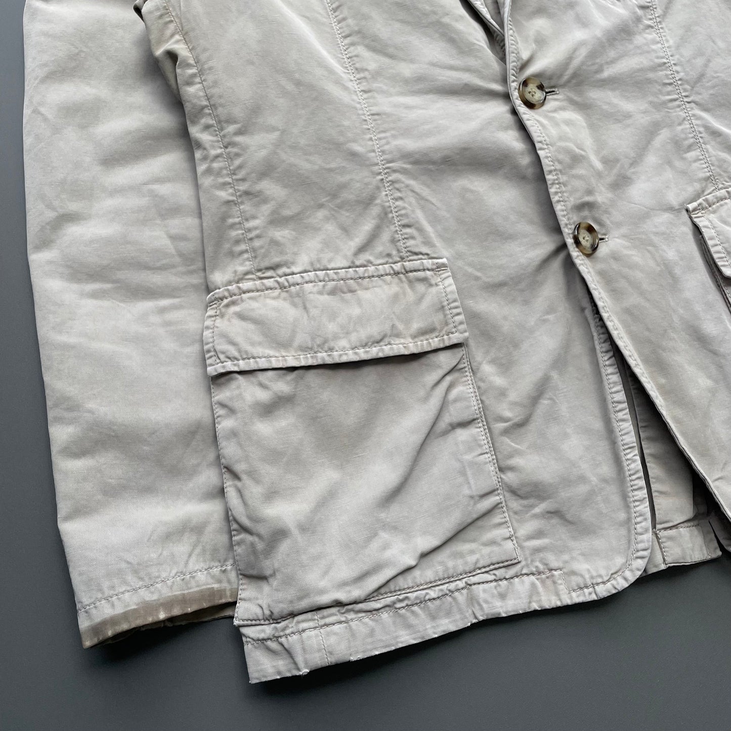 Prada Sport Grey 2006 Linen Blend Blazer