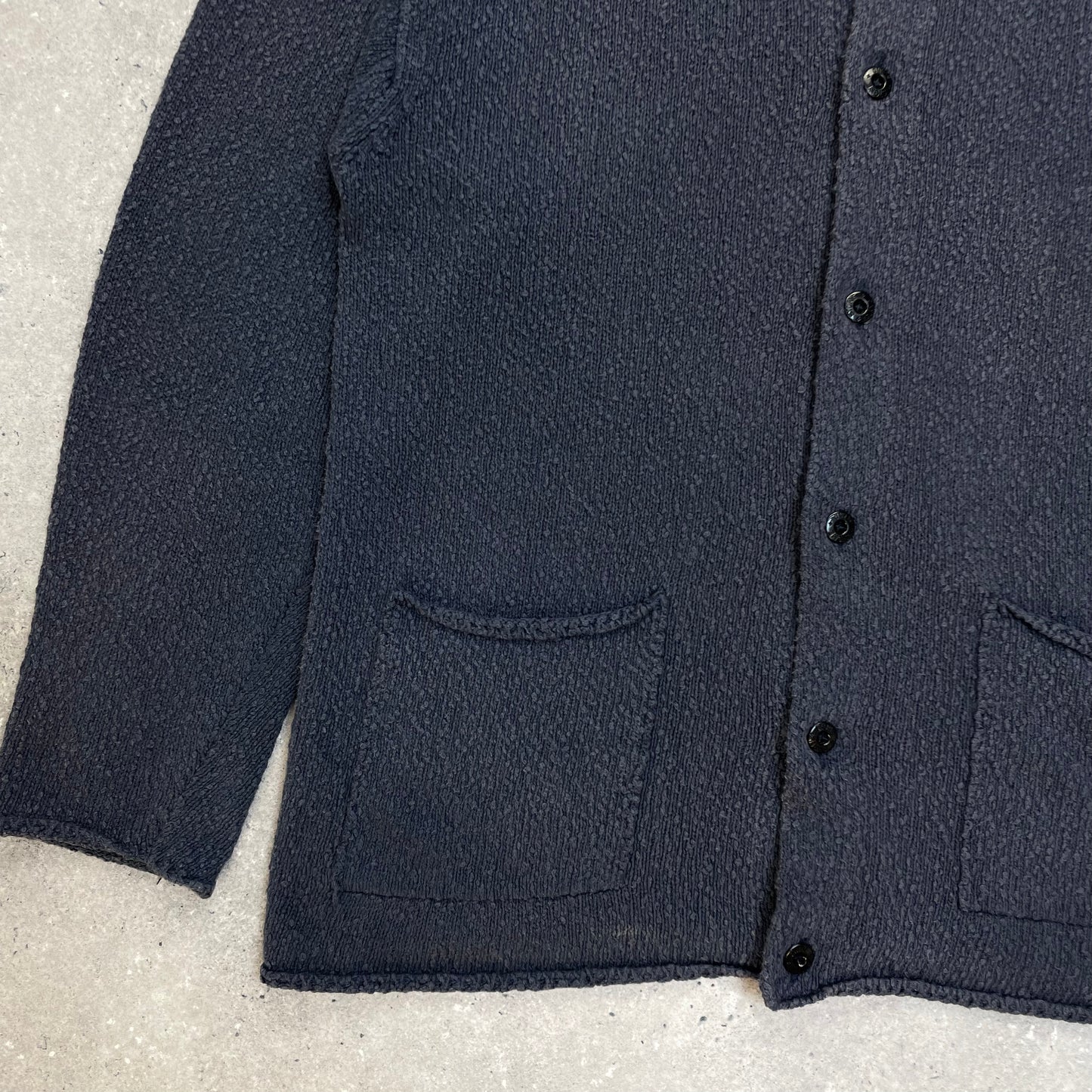 Stone Island Grey Chenille Knit Cardigan SS96