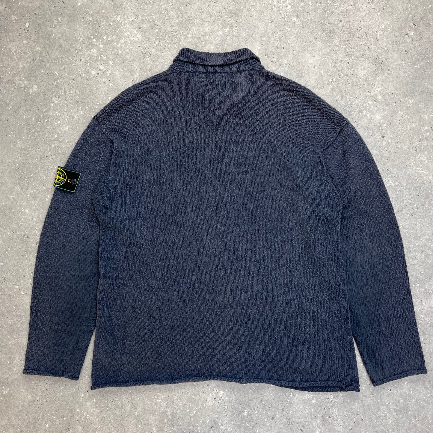 Stone Island Grey Chenille Knit Cardigan SS96