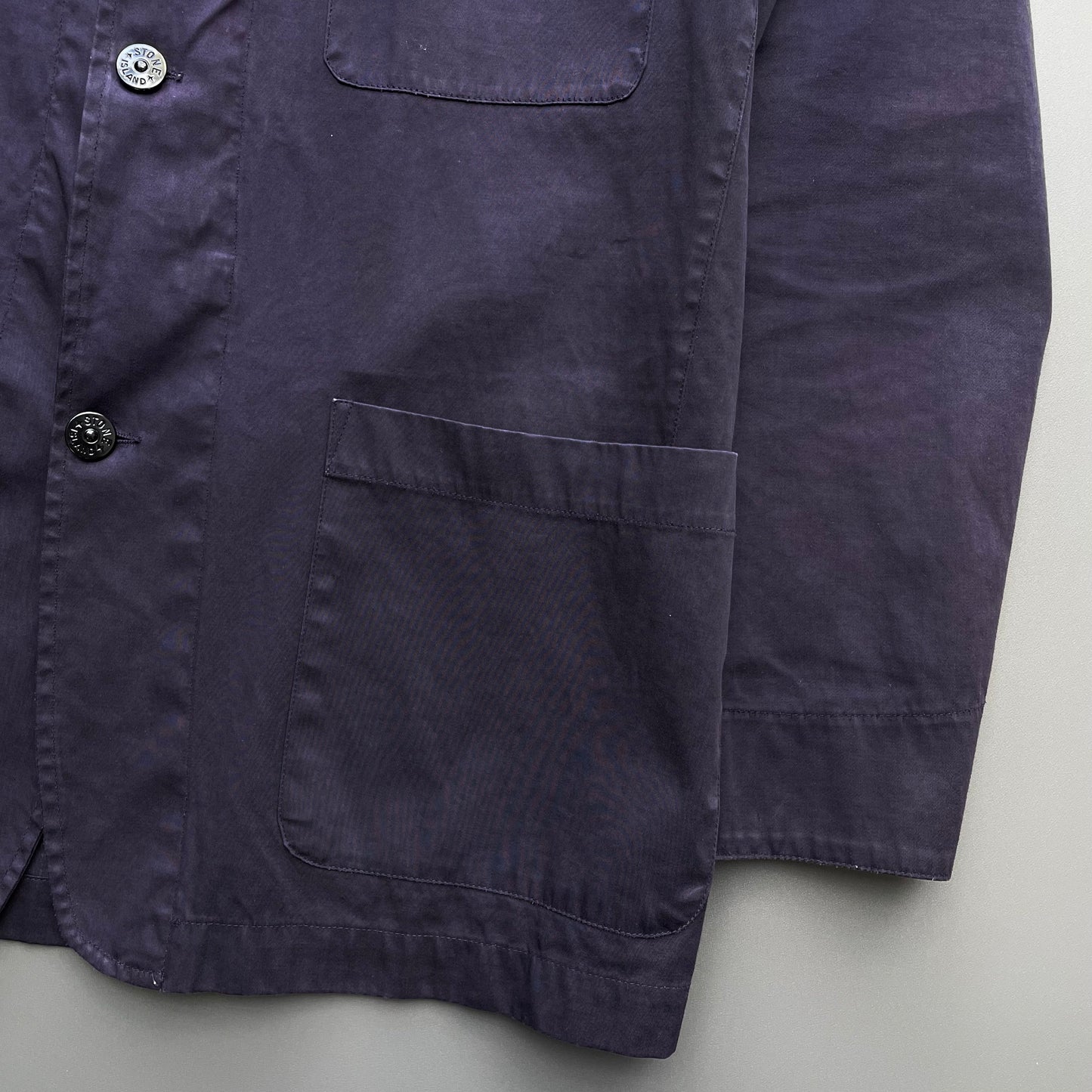Stone Island Navy SS05 Concealed Hood Chore Jacket