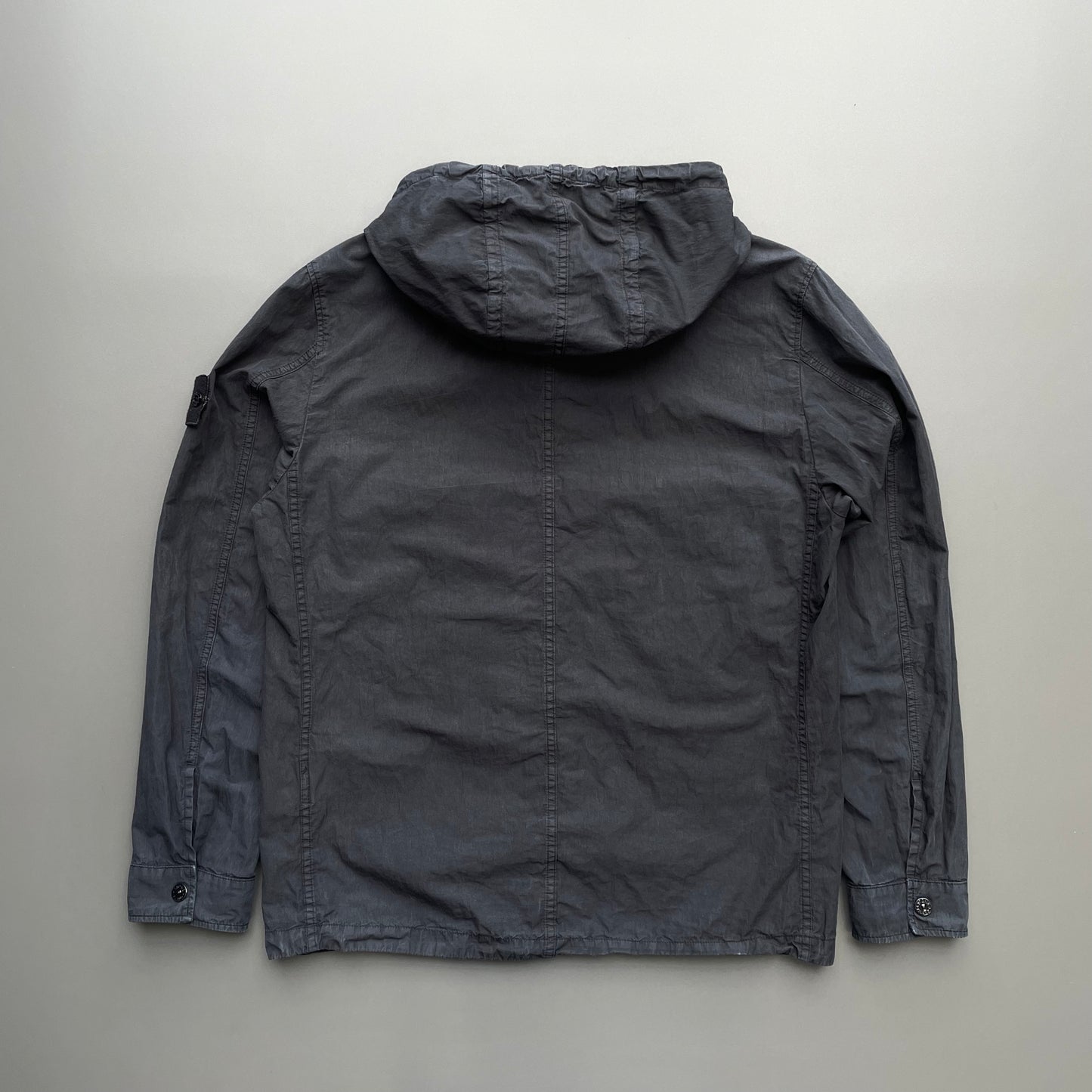 Stone Island Black SS20 Hooded Overshirt Jacket