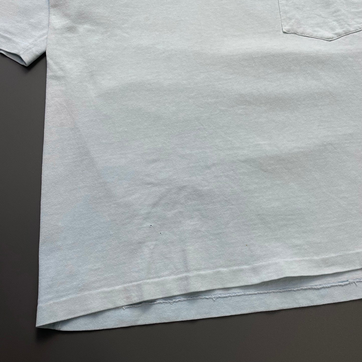 Stone Island Marina Light Blue 80s Spellout Pocket Tee