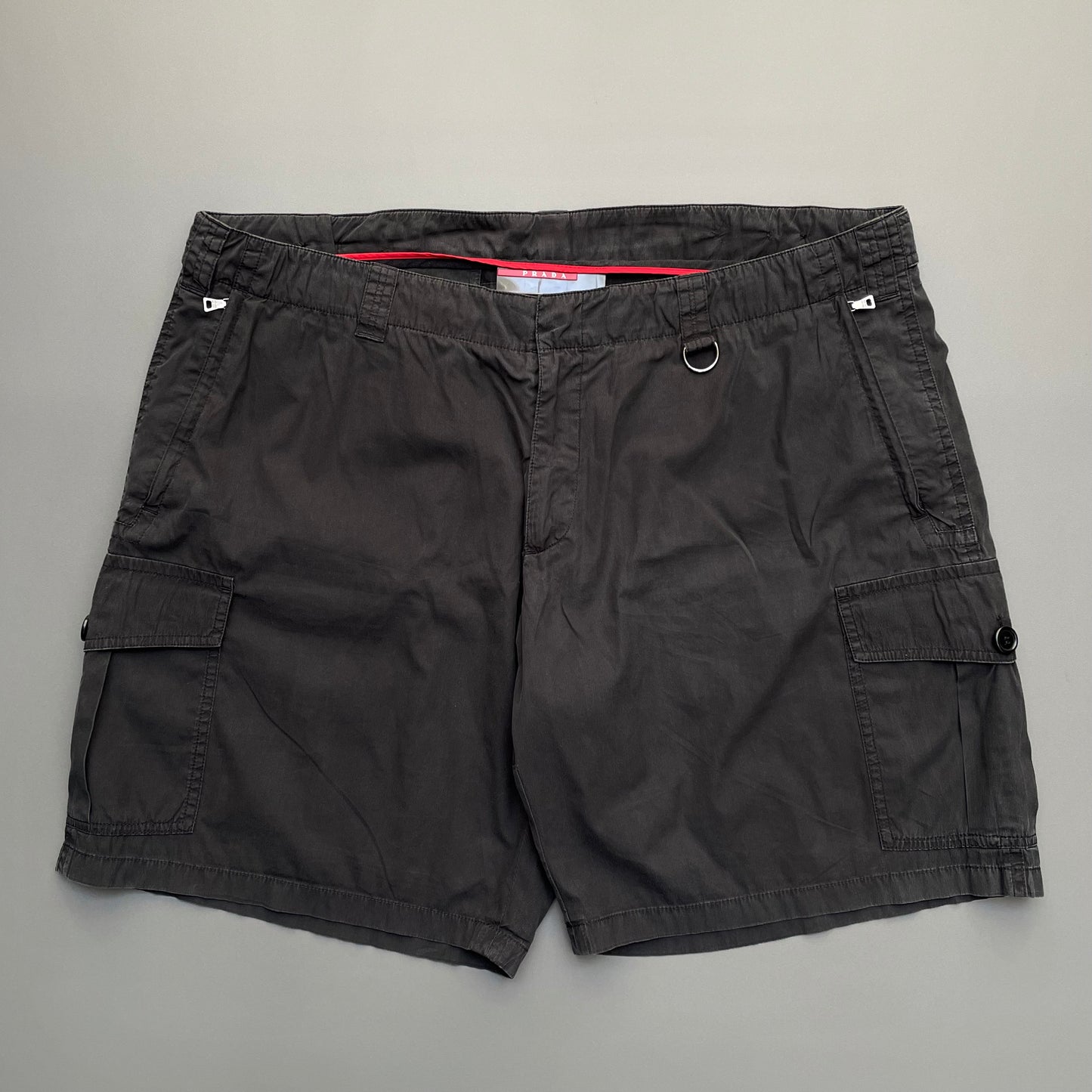 Prada Sport Black 00s Cargo Shorts