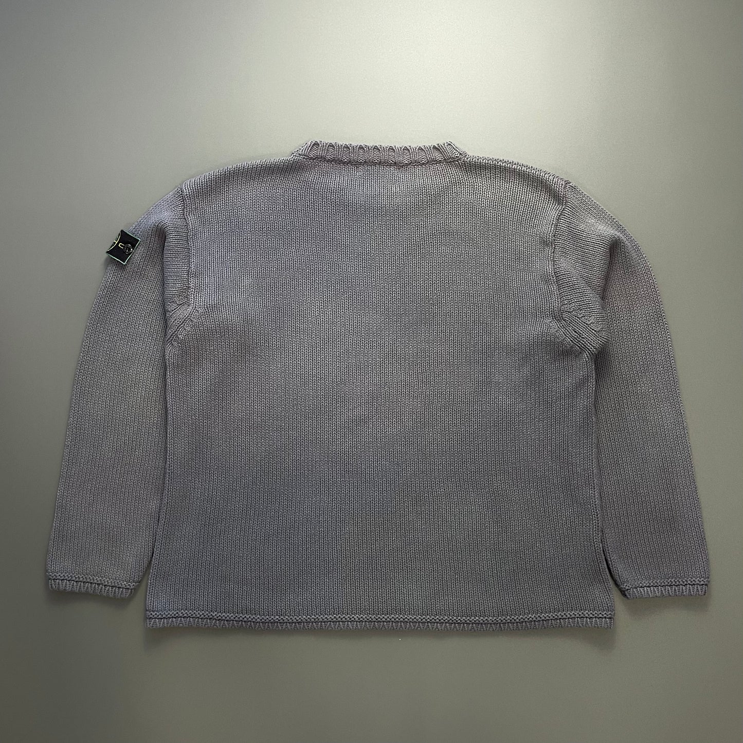 Stone Island Grey AW99 Heavyweight Knit Crewneck Jumper