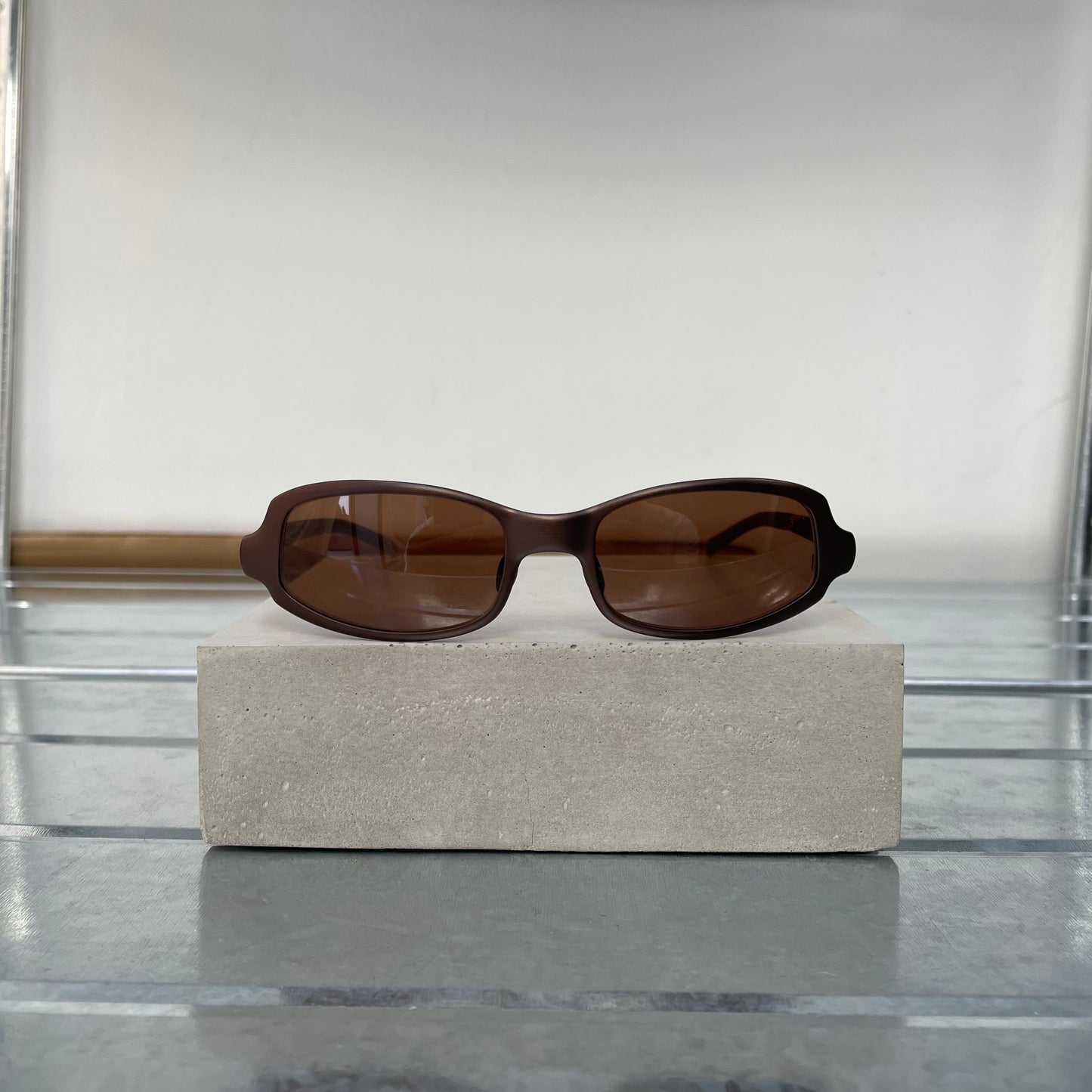 Prada Brown 00s Women's Micro Sunglasses