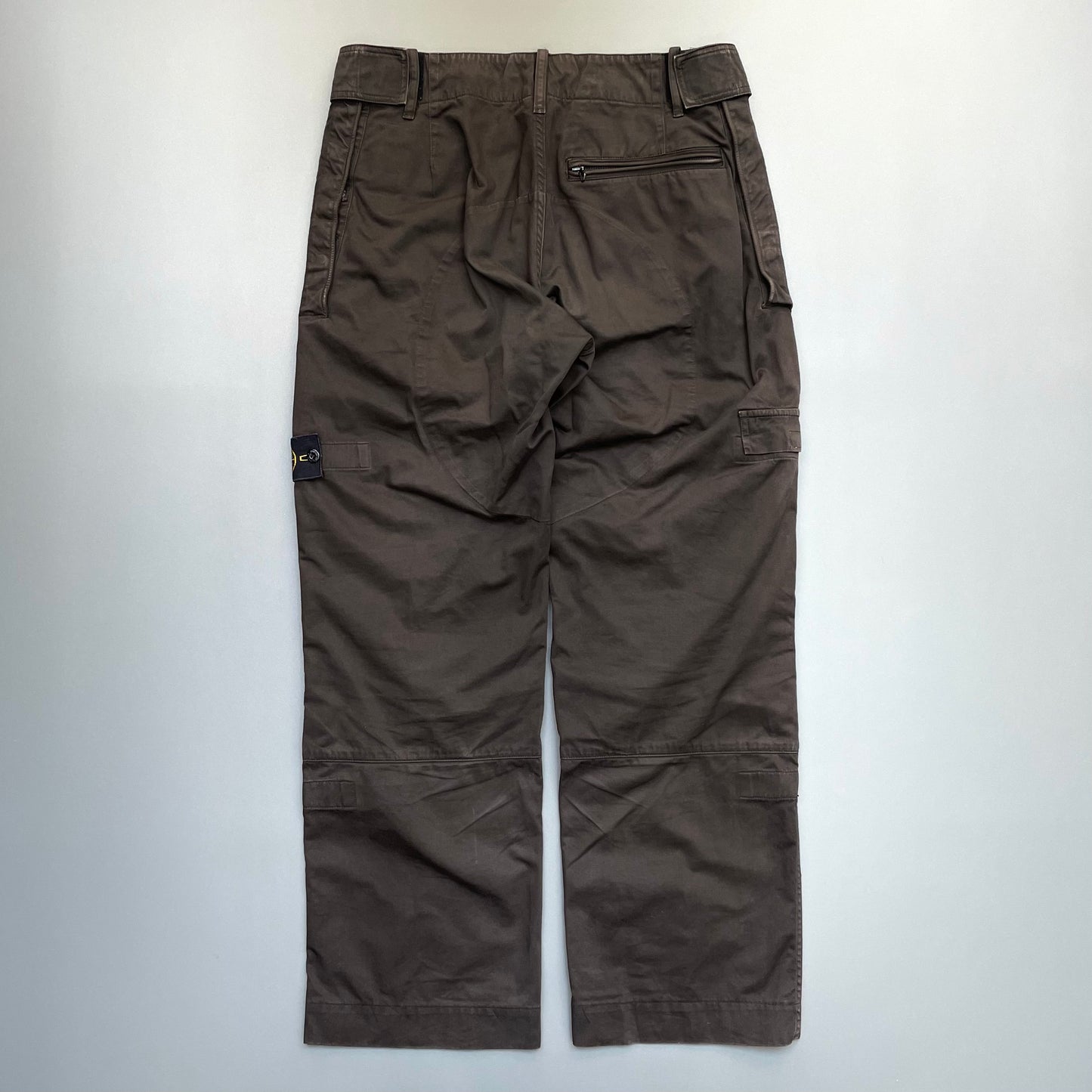 Stone Island Brown AW06 Technical Cargo Trousers