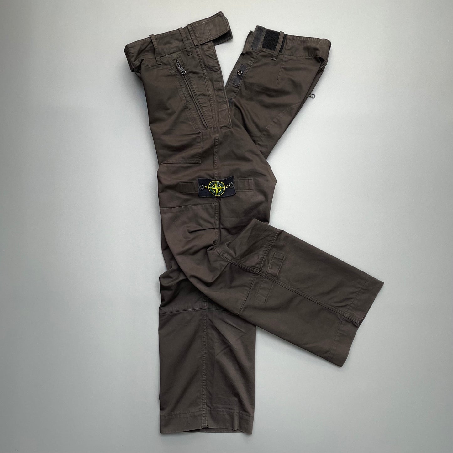 Stone Island Brown AW06 Technical Cargo Trousers