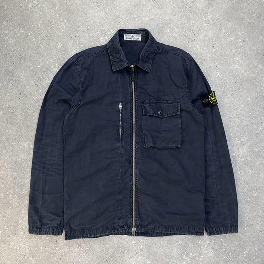 Stone Island Navy Overshirt Jacket
