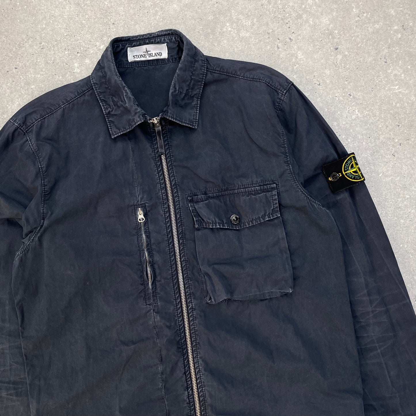 Stone Island Navy Overshirt Jacket