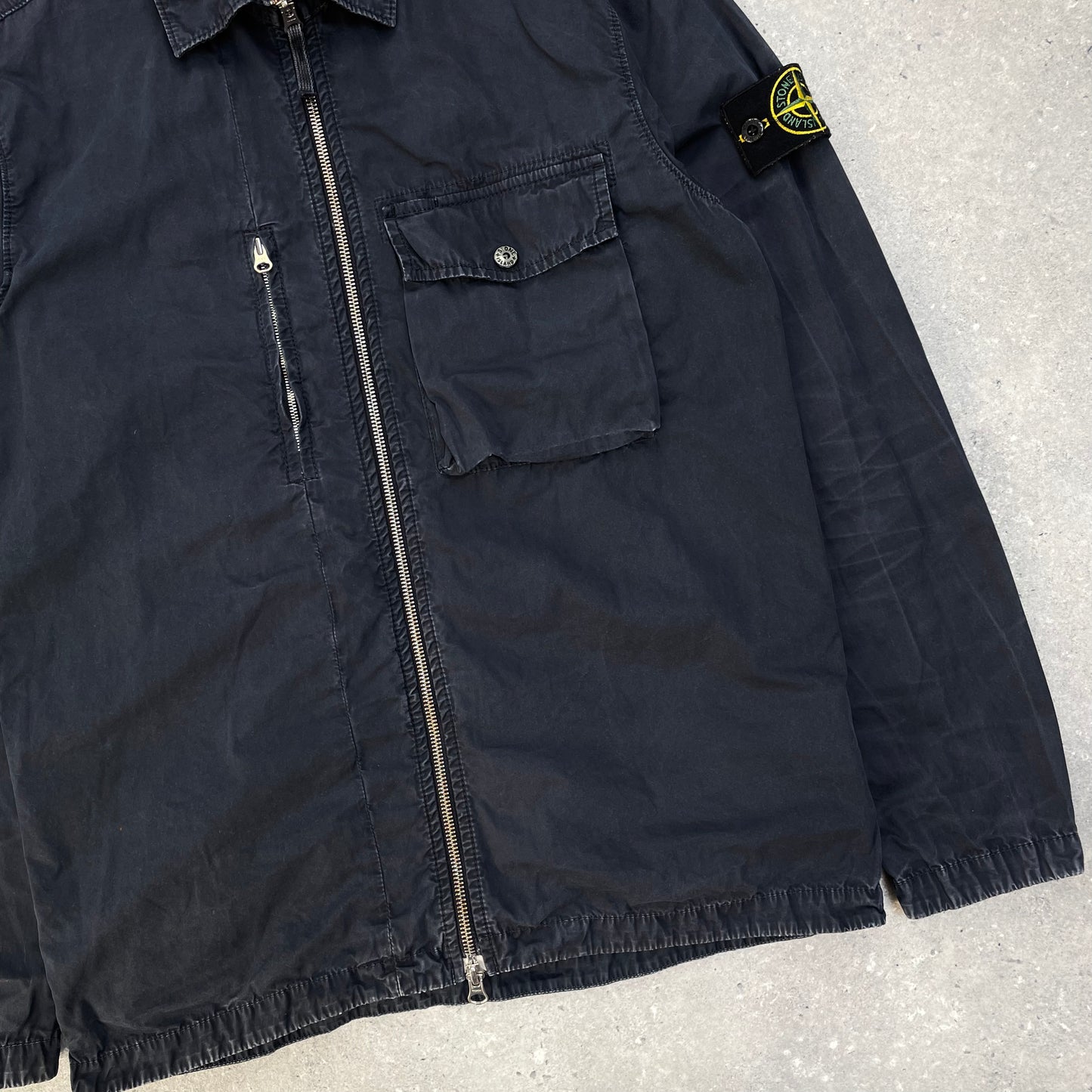 Stone Island Navy Overshirt Jacket