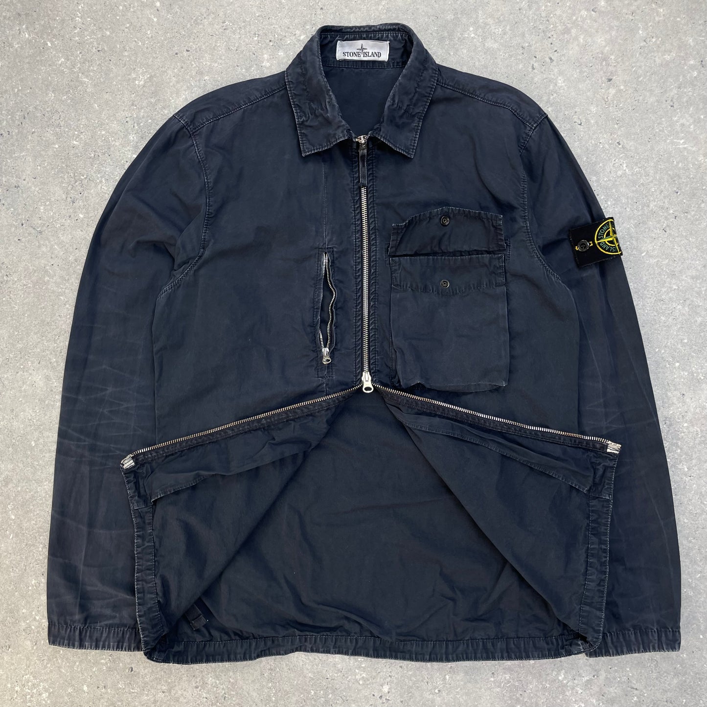 Stone Island Navy Overshirt Jacket