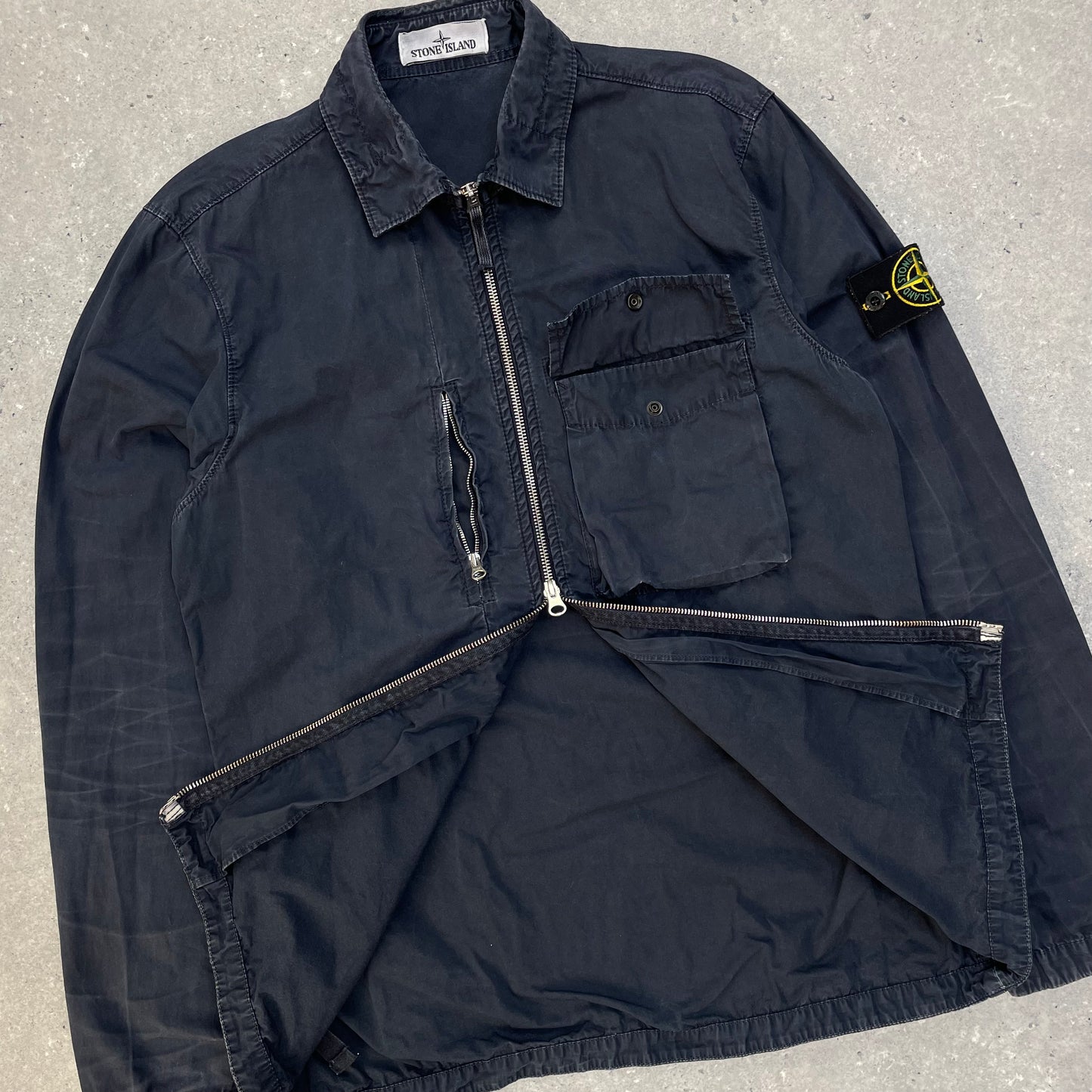 Stone Island Navy Overshirt Jacket