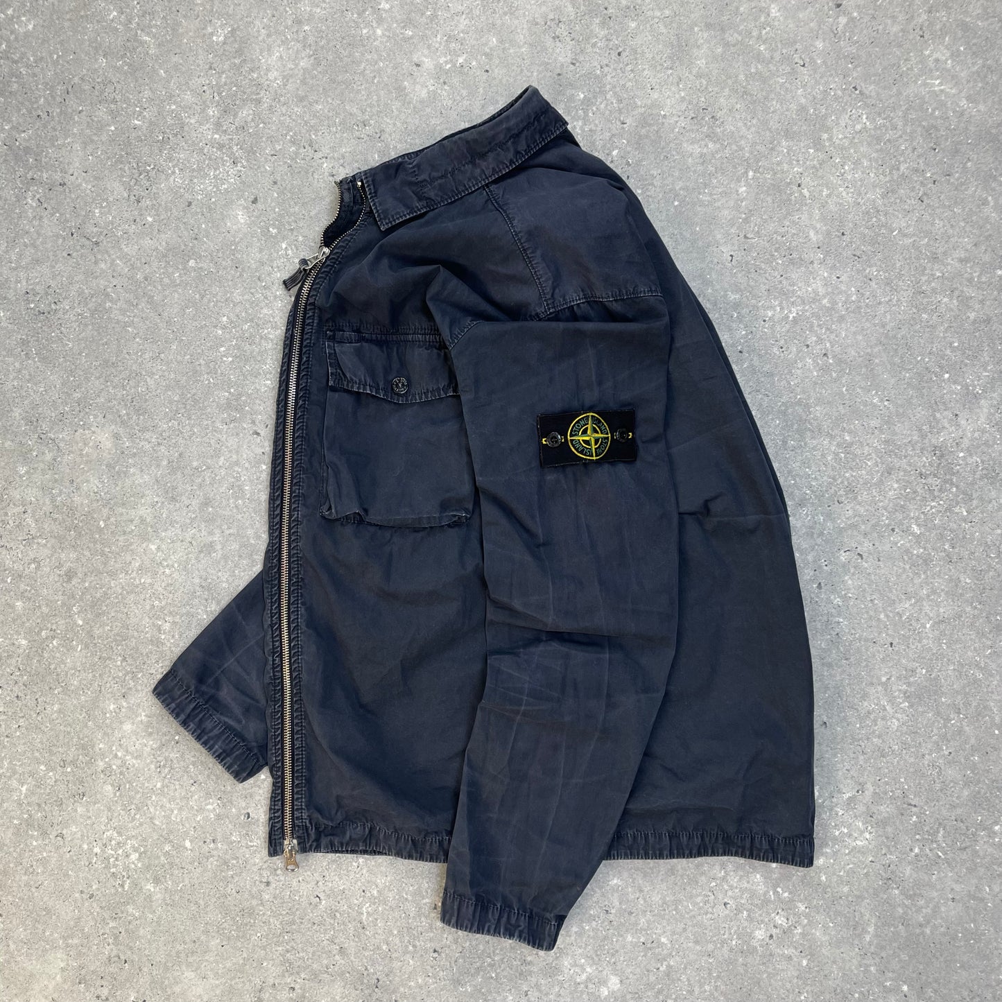Stone Island Navy Overshirt Jacket