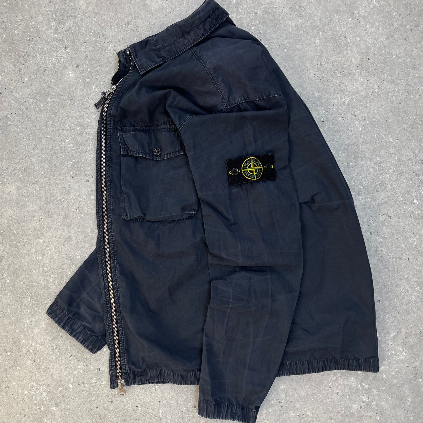 Stone Island Navy Overshirt Jacket