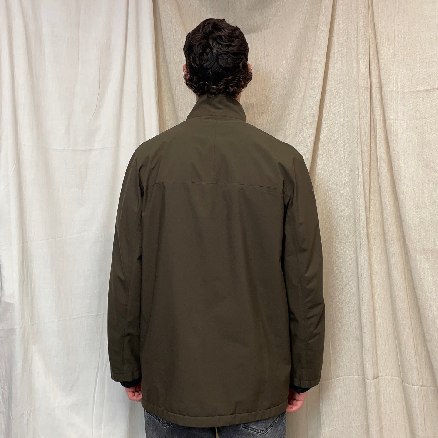 Prada Sport Khaki Brown 00s Goretex Waterproof Lined Trench Coat