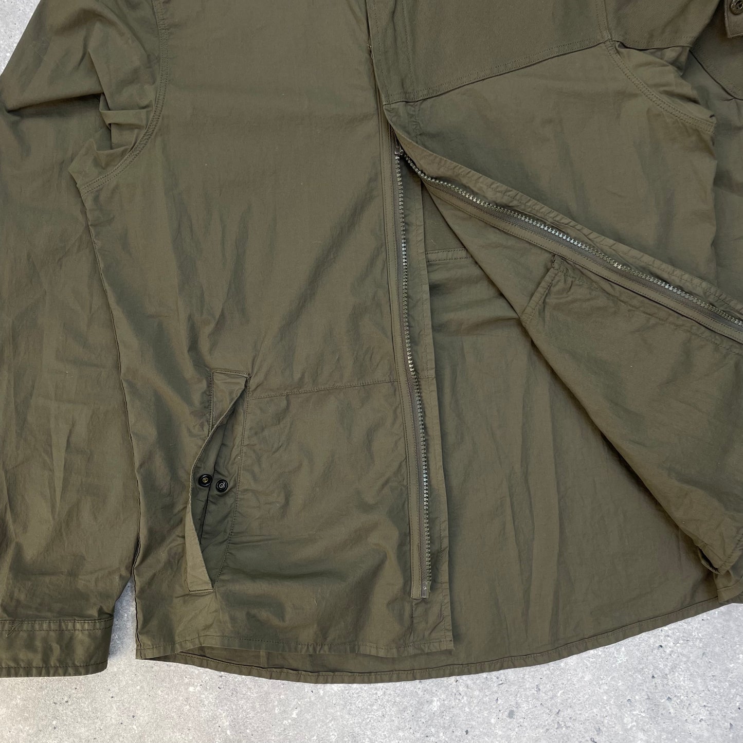 Stone Island Khaki Green Ghost Overshirt Jacket