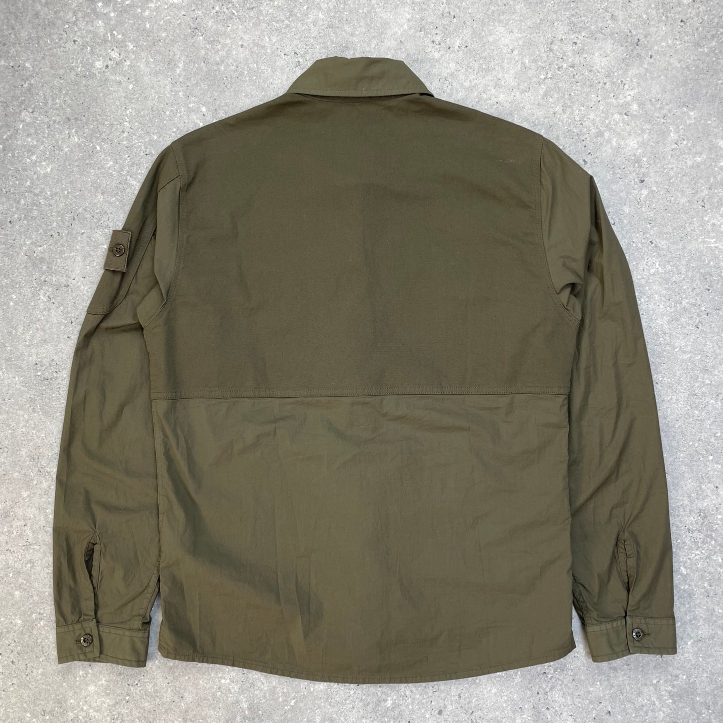 Stone Island Khaki Green Ghost Overshirt Jacket