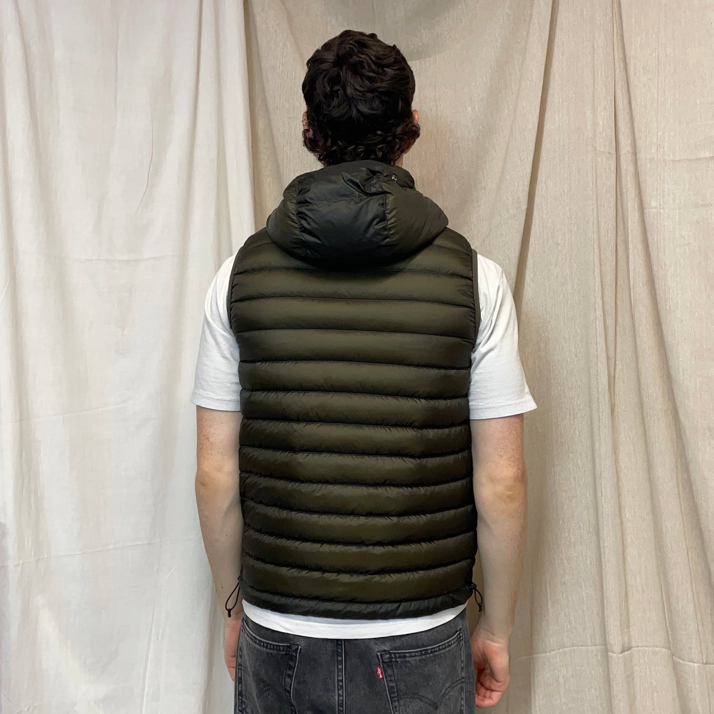 C.P. Company Khaki Green DD Shell Goggle Gilet Vest