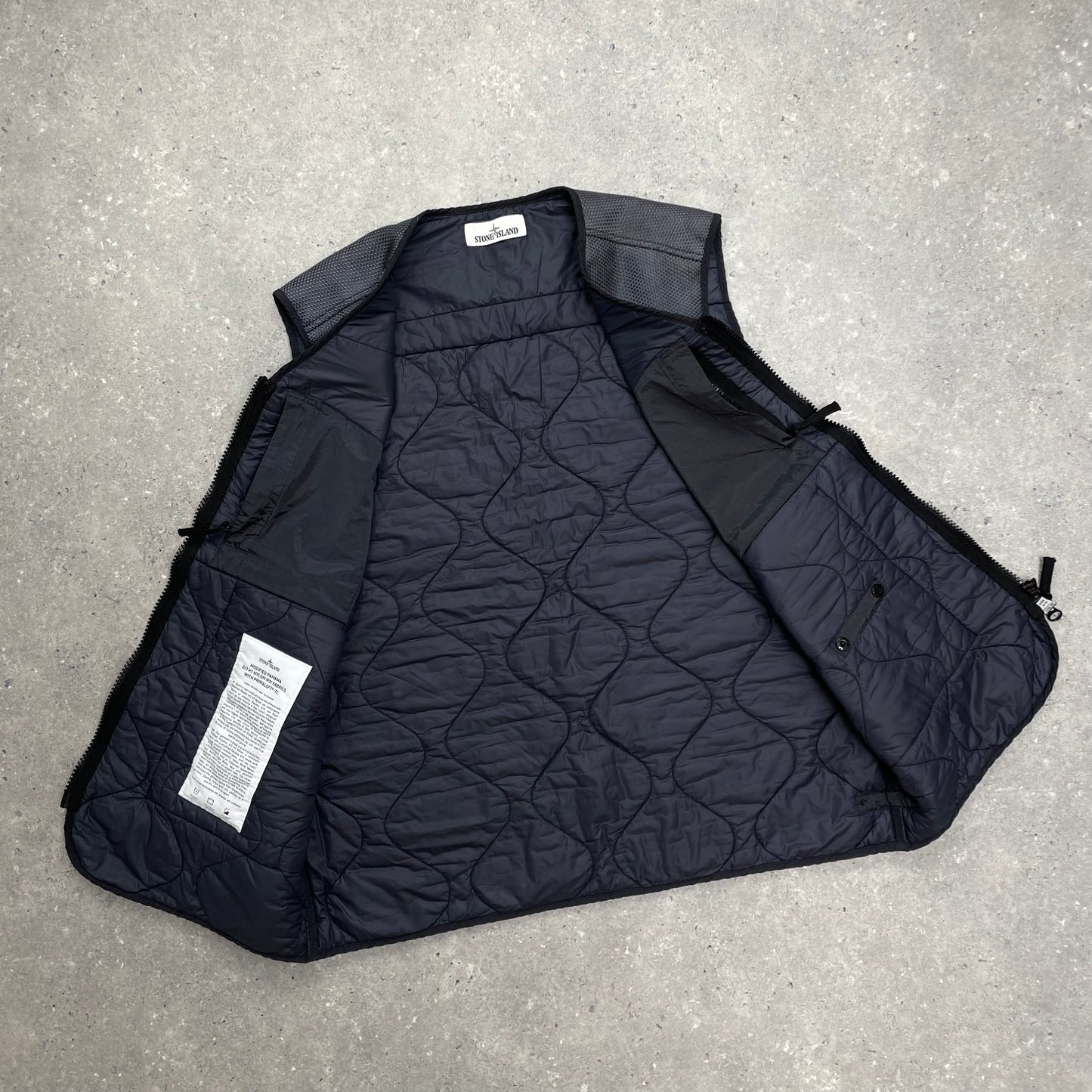 Stone Island Purple Nylon Mix Fabrics with Primaloft Gilet Vest