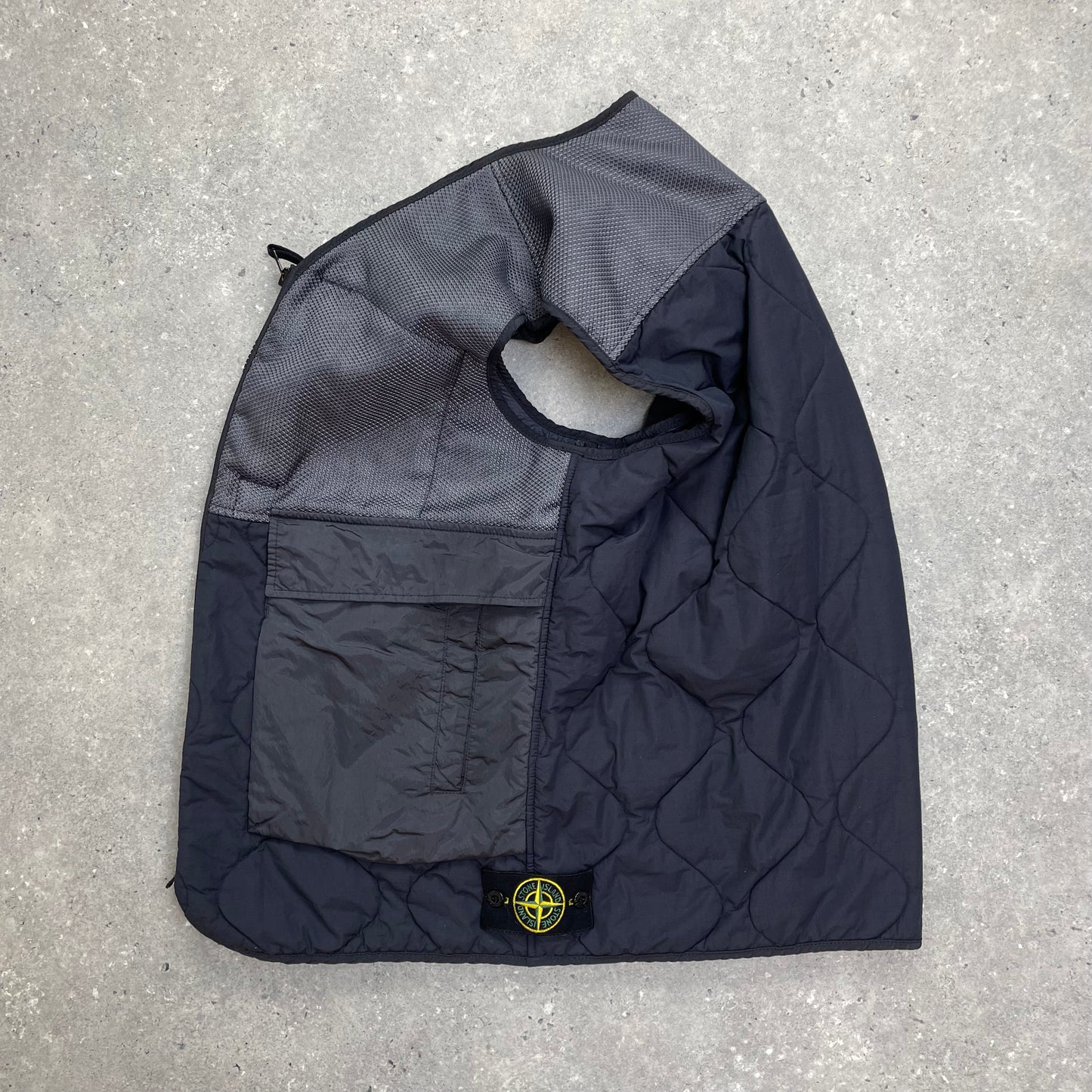 Stone Island Purple Nylon Mix Fabrics with Primaloft Gilet Vest