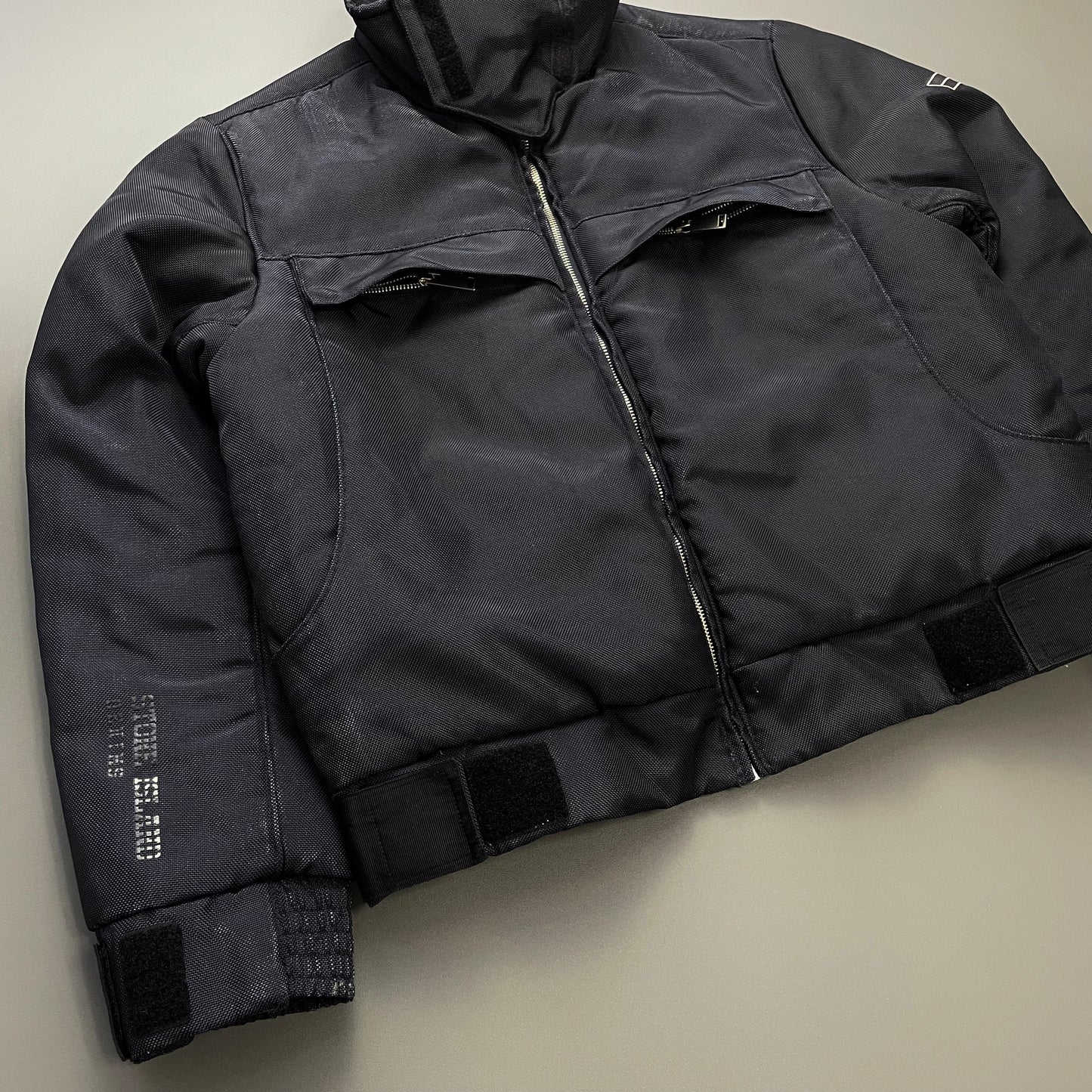 Stone Island Denims AW09 Canvas Nylon Funnel Neck Padded Jacket