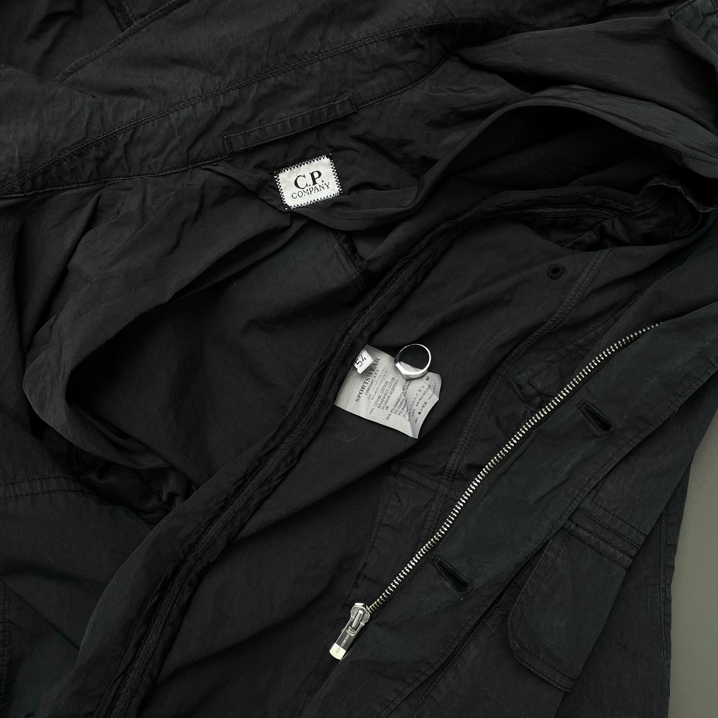 C.P. Company Dark Grey SS08 Detachable Goggle Hood Field Jacket