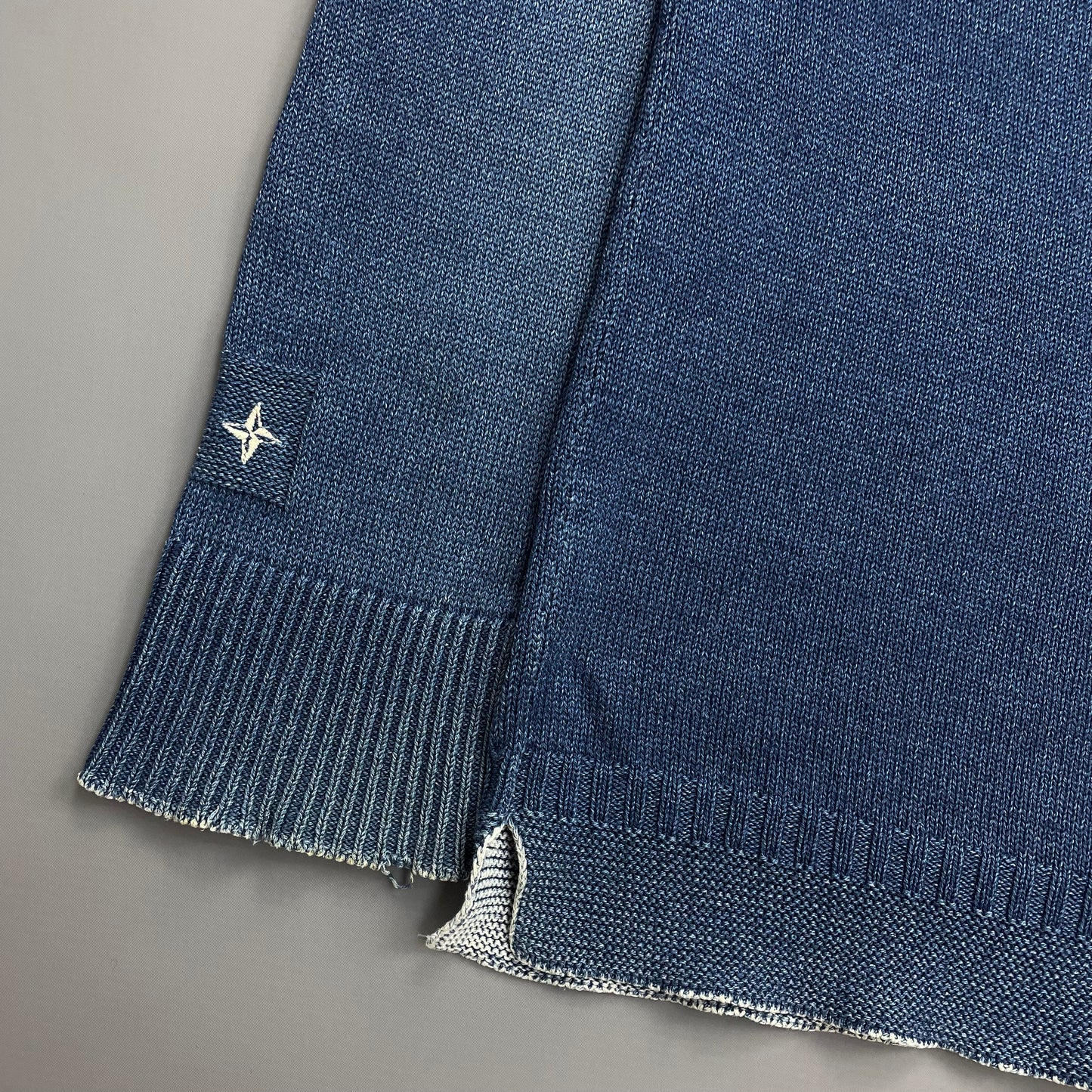 Stone Island Denims Blue SS03 Knit Relaxed Fit Jumper
