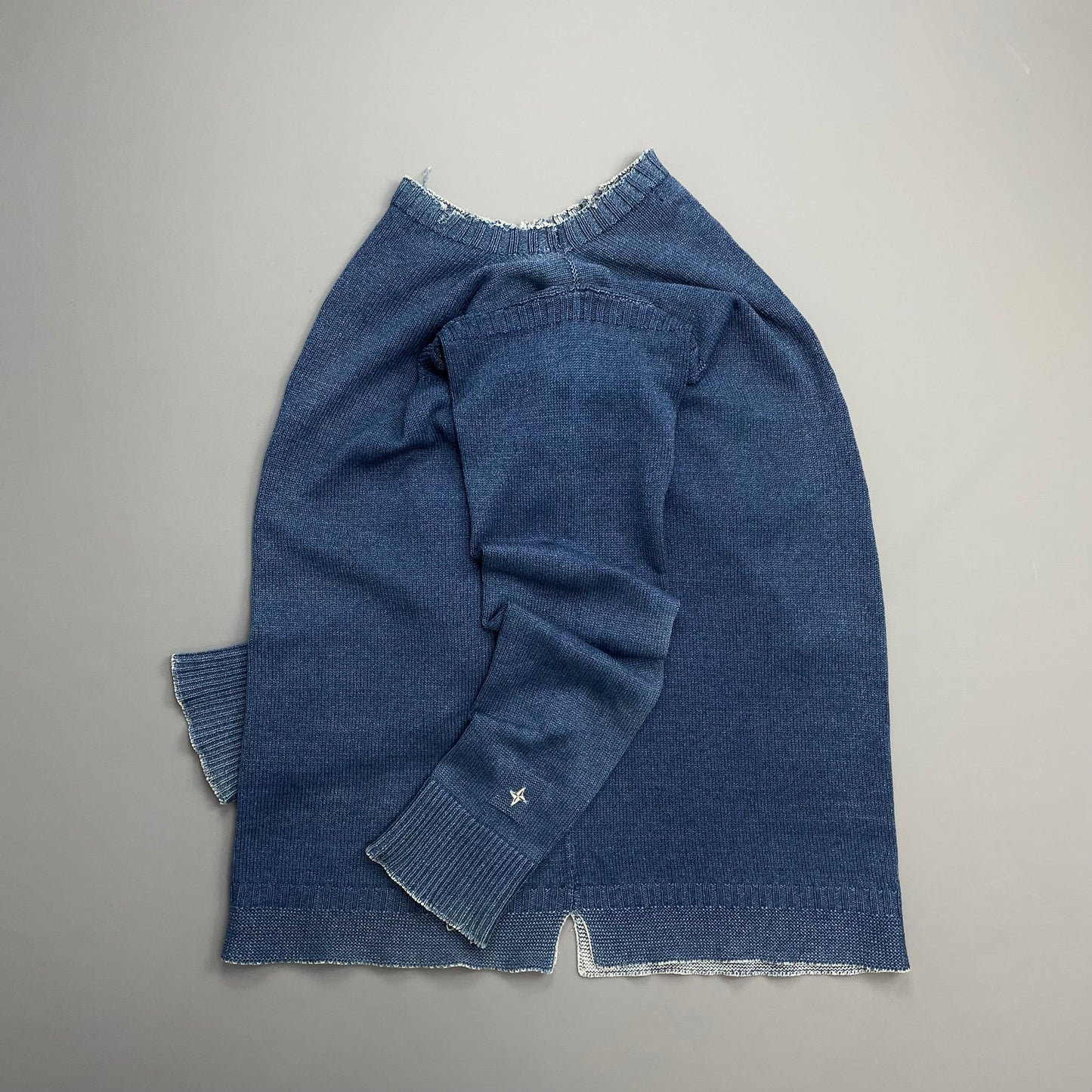 Stone Island Denims Blue SS03 Knit Relaxed Fit Jumper