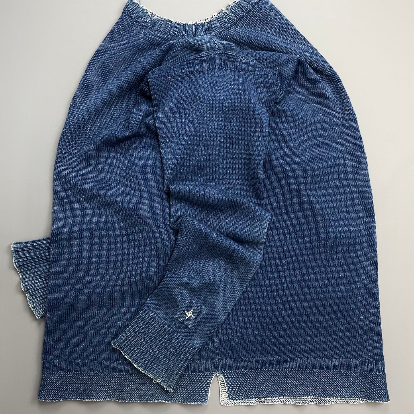 Stone Island Denims Blue SS03 Knit Relaxed Fit Jumper