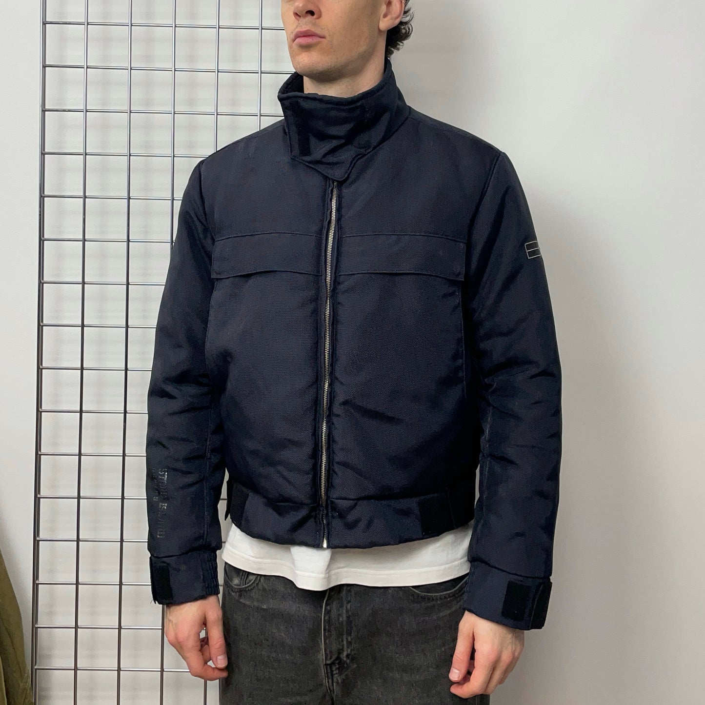 Stone Island Denims AW09 Canvas Nylon Funnel Neck Padded Jacket