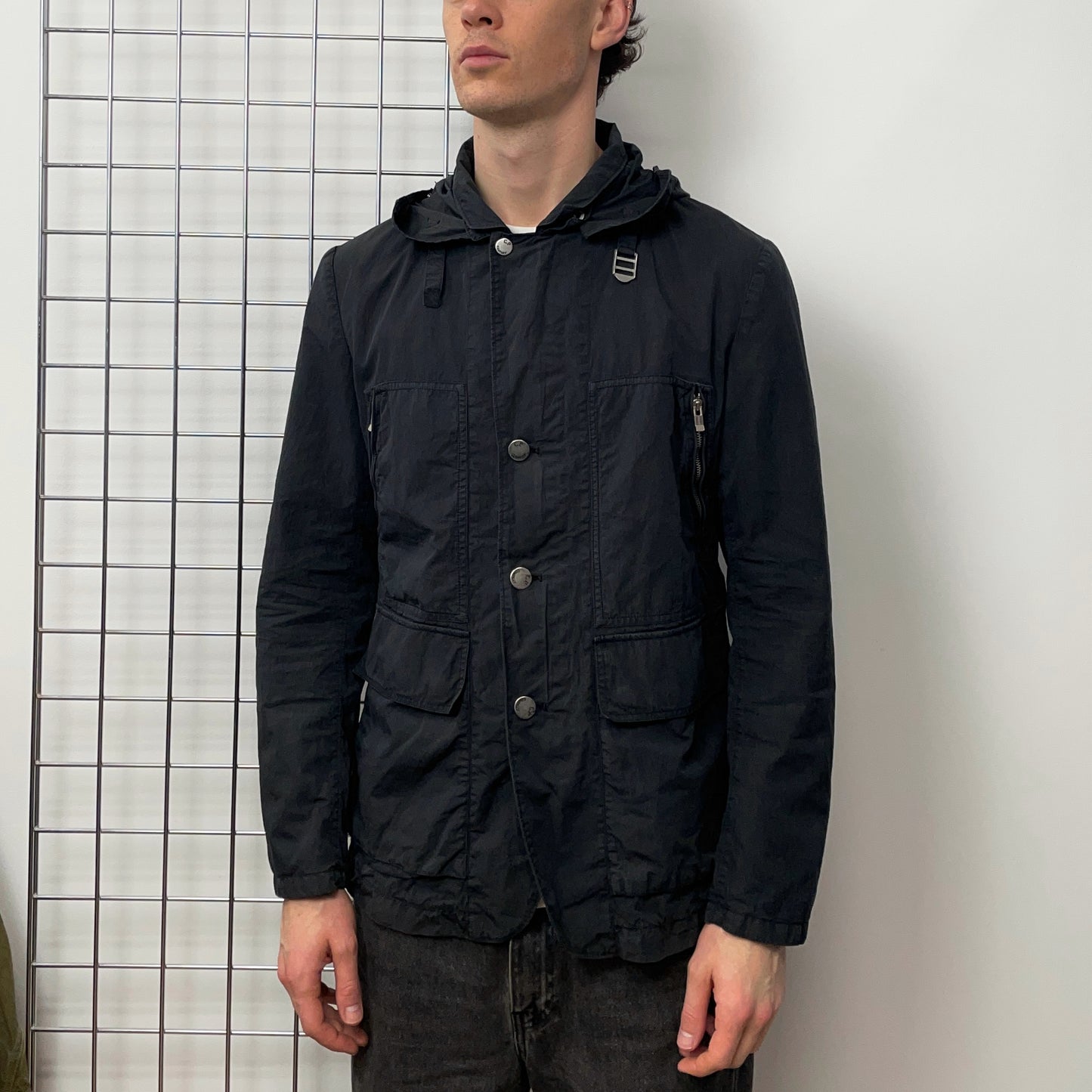 C.P. Company Dark Grey SS08 Detachable Goggle Hood Field Jacket
