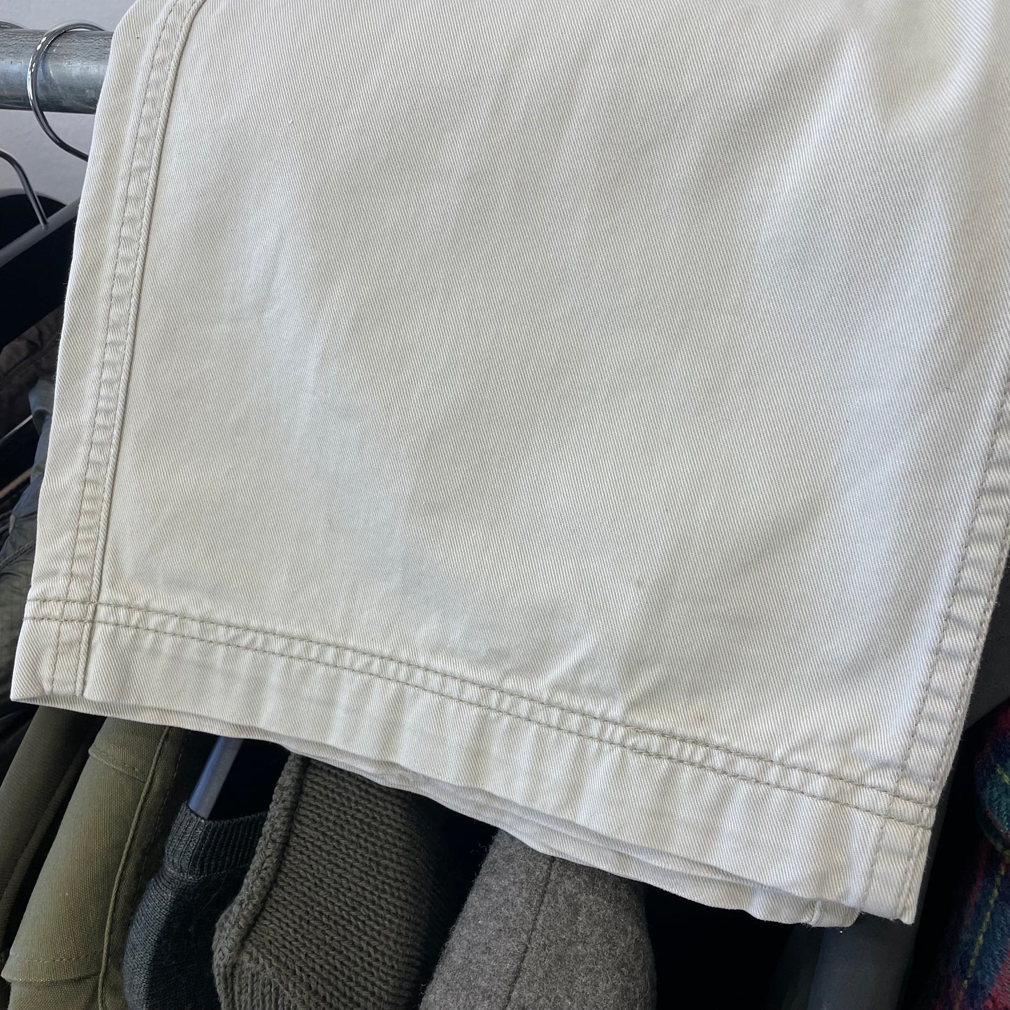 Levi's Cream 2004 Contrast Stitch Cargo Trousers