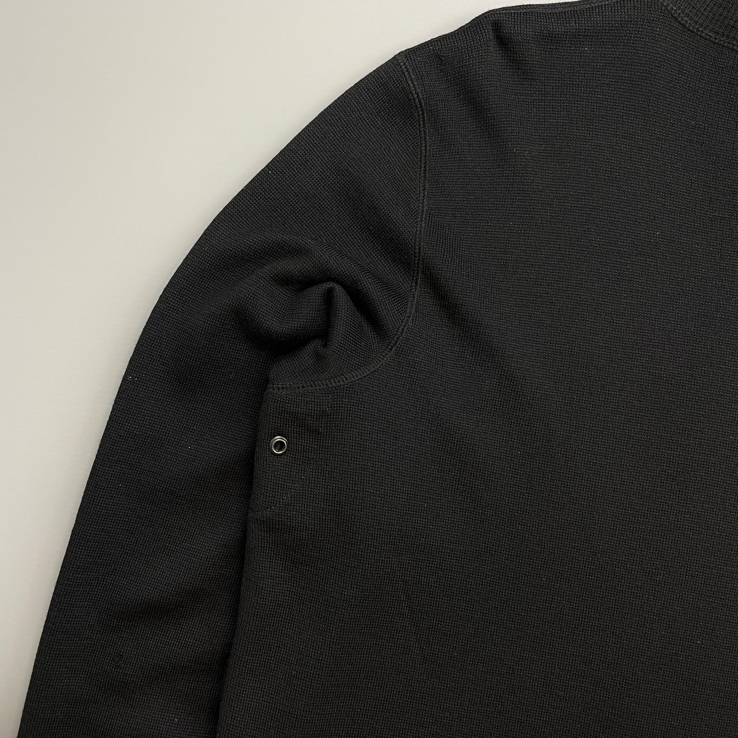 Prada Sport Black 00s Wool Knit Zip-Through Cardigan Jumper